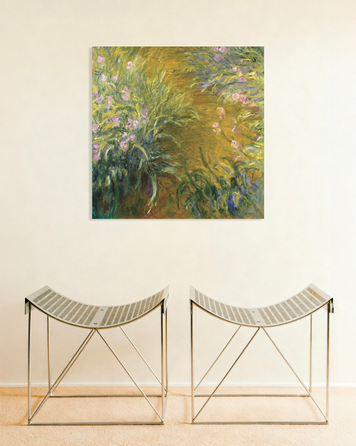 Poster Stigen genom irisarna (1914–1917) av Claude Monet