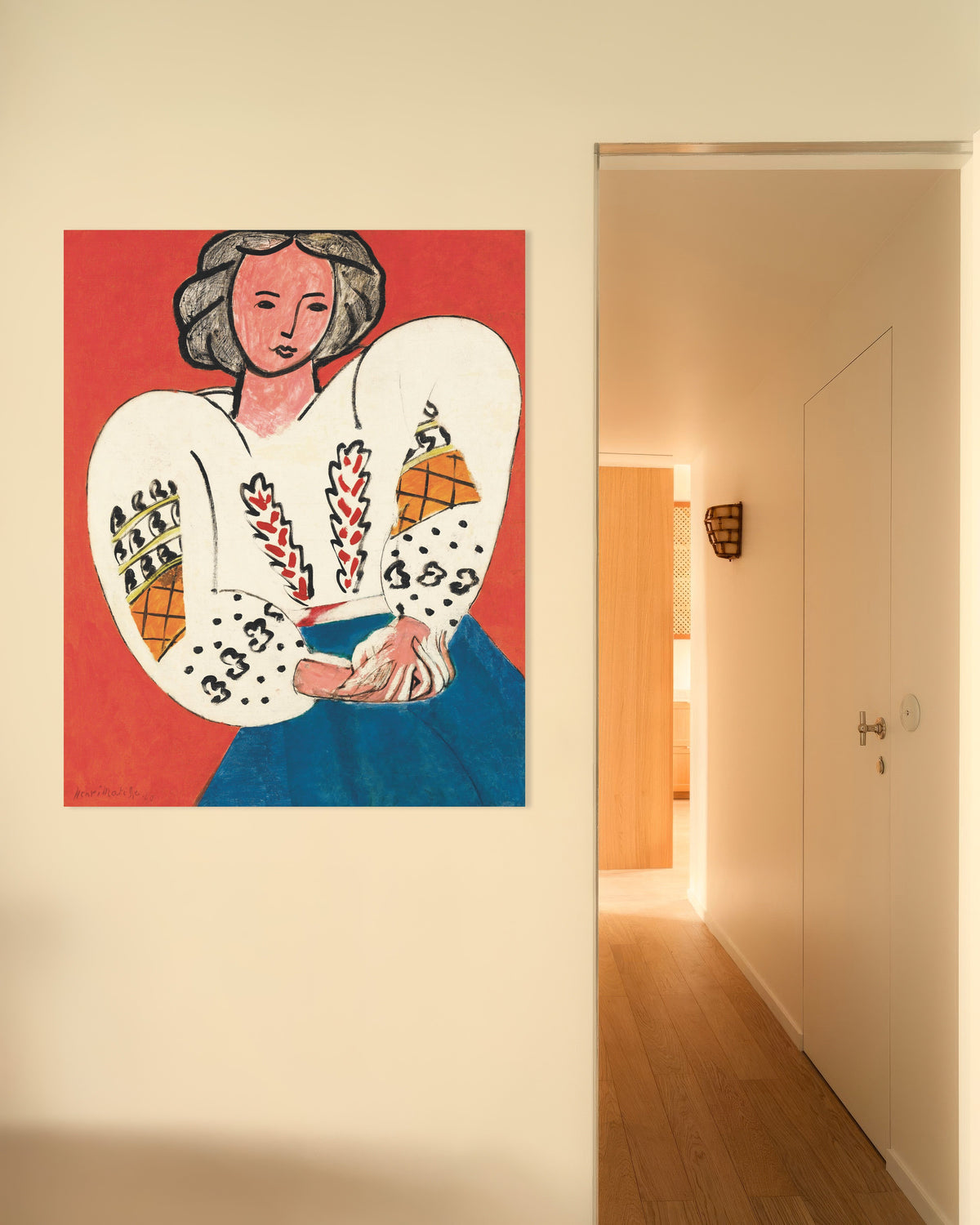 Poster med Den rumänska blusen (1940) av Henri Matisse