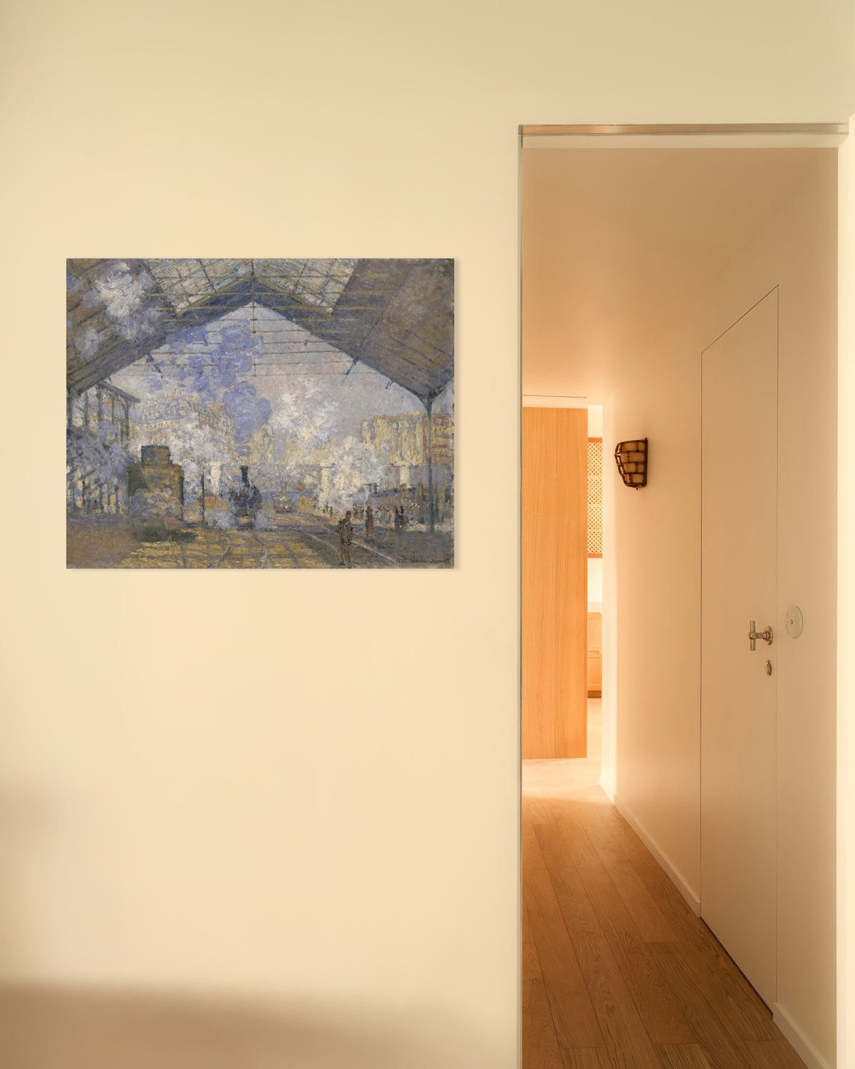Poster Gare Saint-Lazare (1877) av Claude Monet