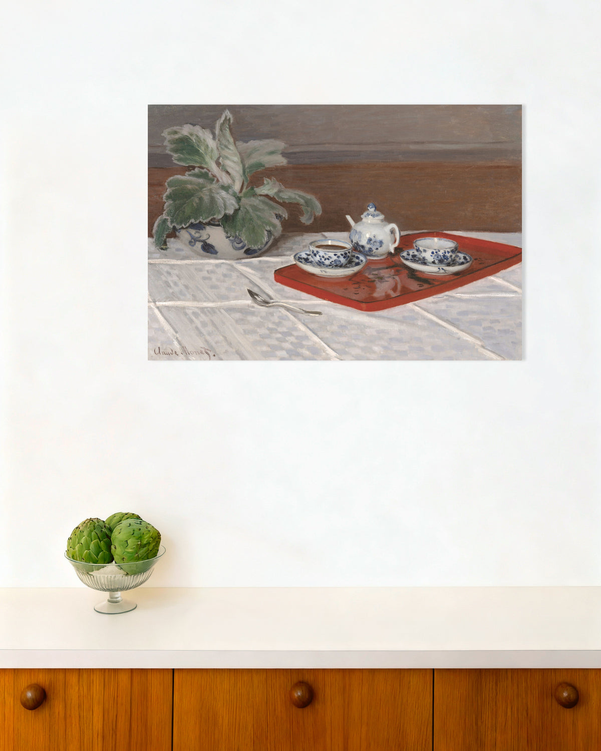 Poster Teservisen (1872) av Claude Monet