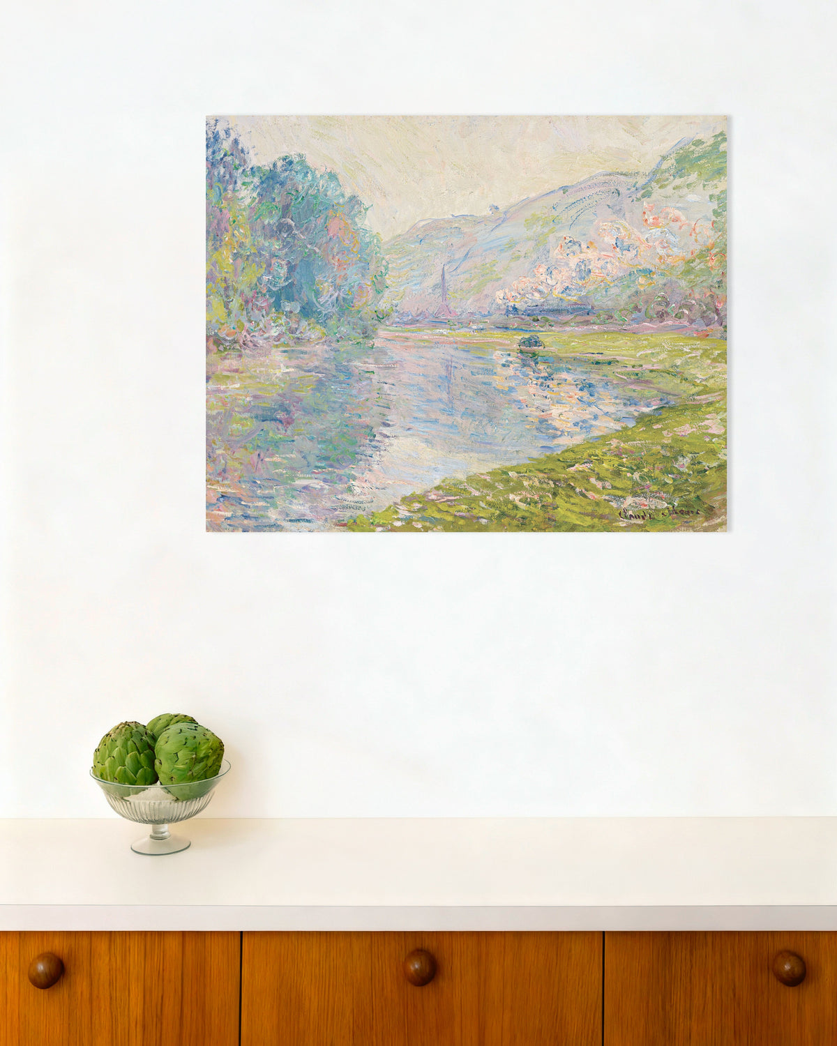 Poster Tåget vid Jeufosse (1884) av Claude Monet