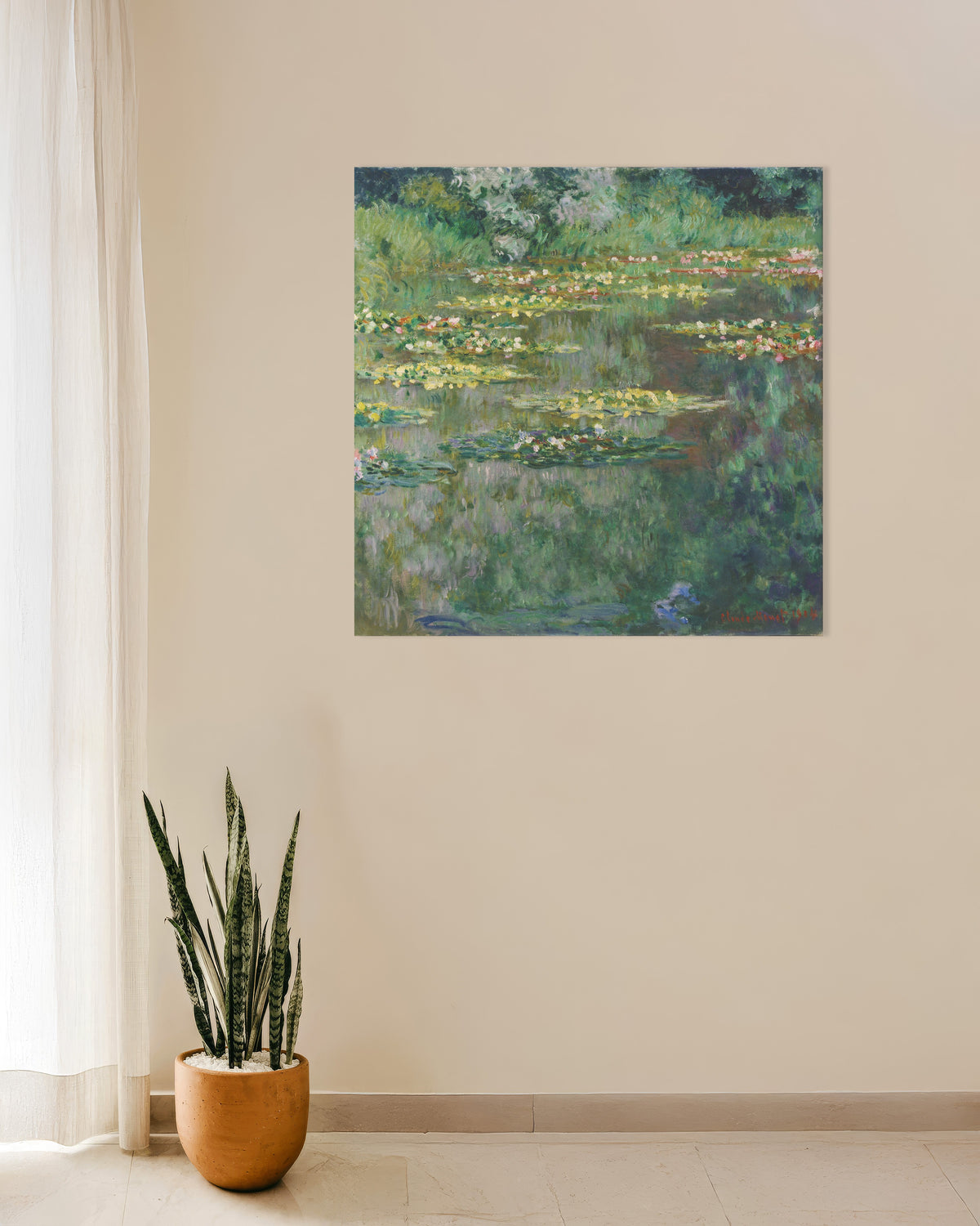 Poster Näckrosdammen (1904) av Claude Monet