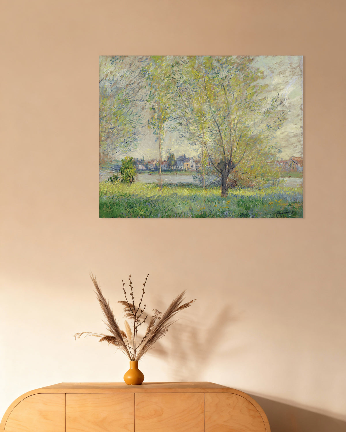 Poster Pilträden (1880) av Claude Monet