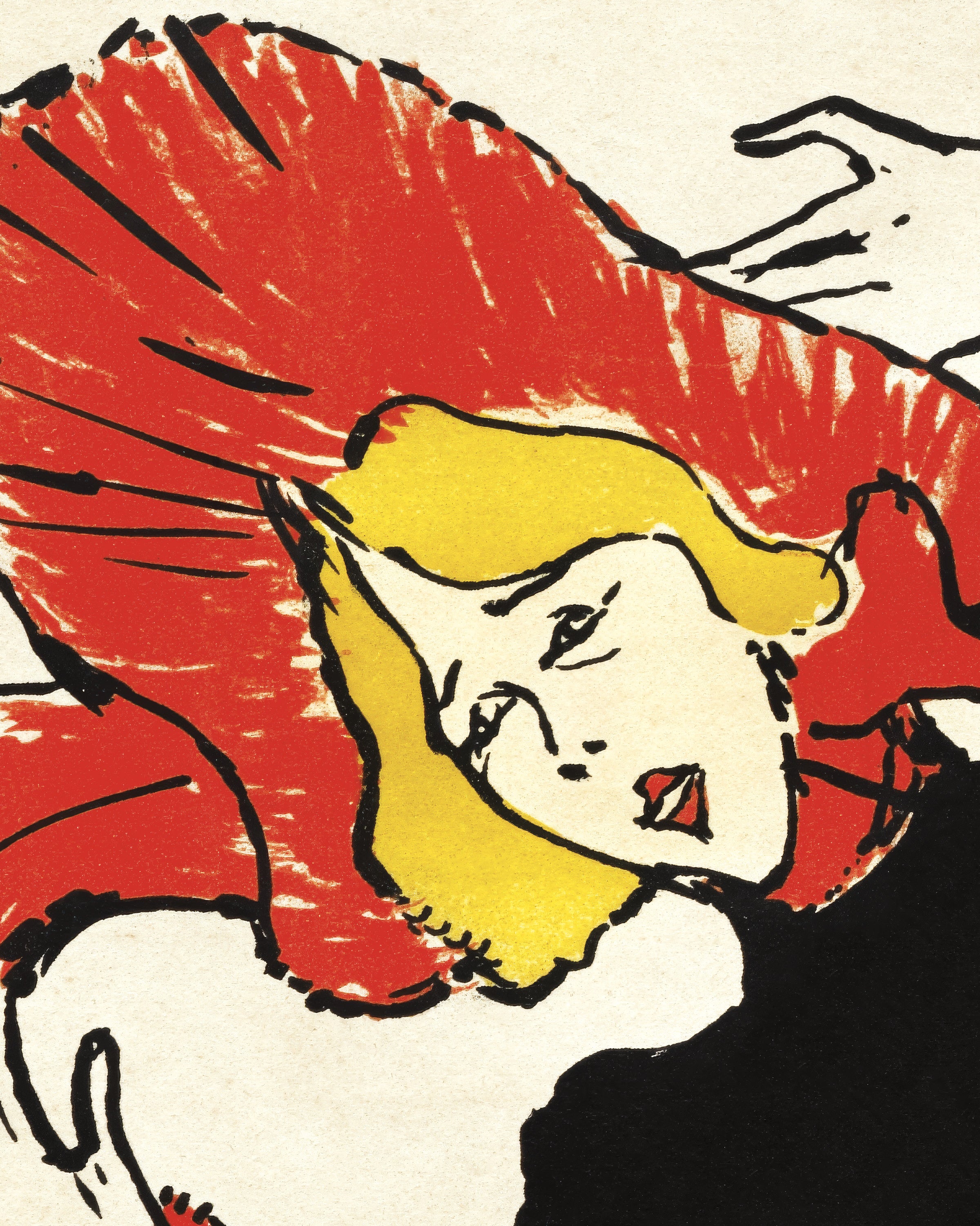 Jane Avril (1899) av Henri de Toulouse-Lautrec Poster