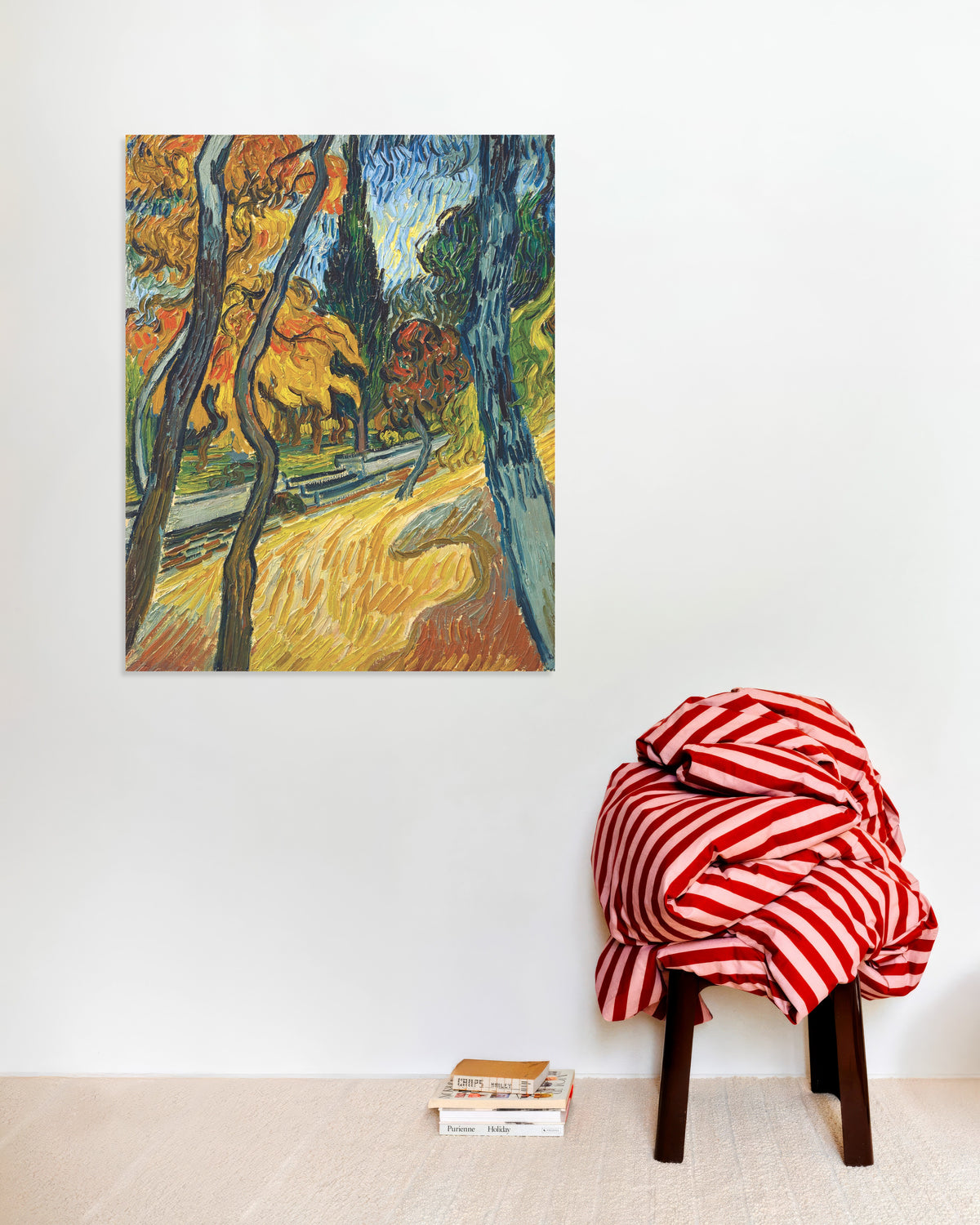 Poster med Träden i asylens trädgård (1889) av Vincent van Gogh