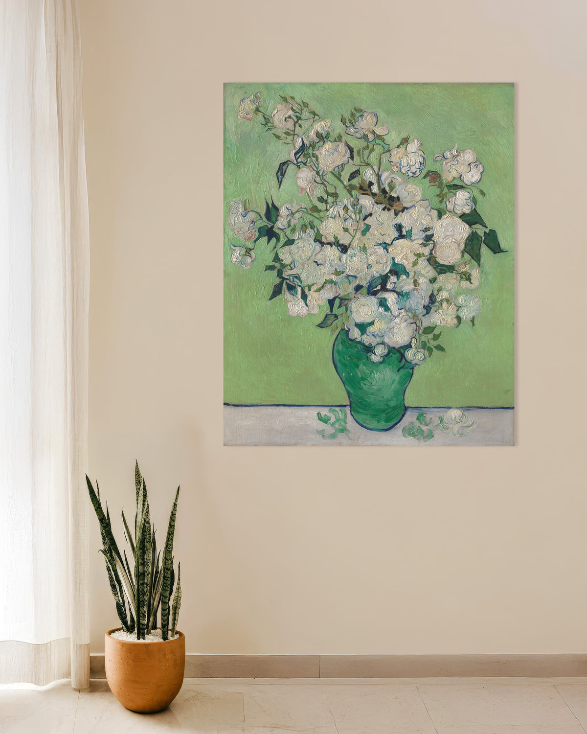 Poster med Rosvas (1890) av Vincent van Gogh