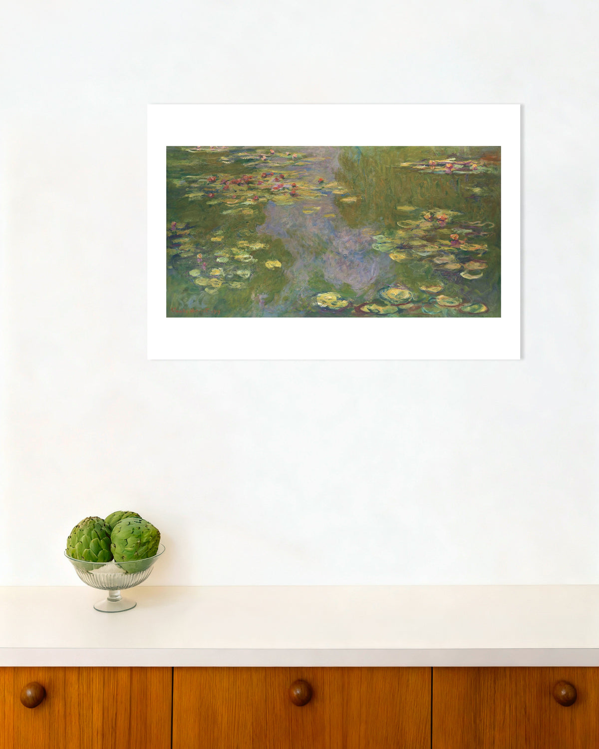 Poster Näckrosor (1919) av Claude Monet