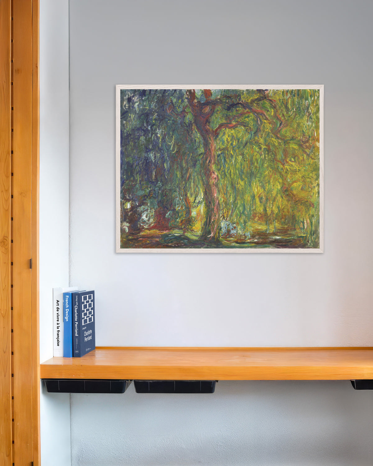 Poster Tårpil (1918–1919) av Claude Monet med vit träram