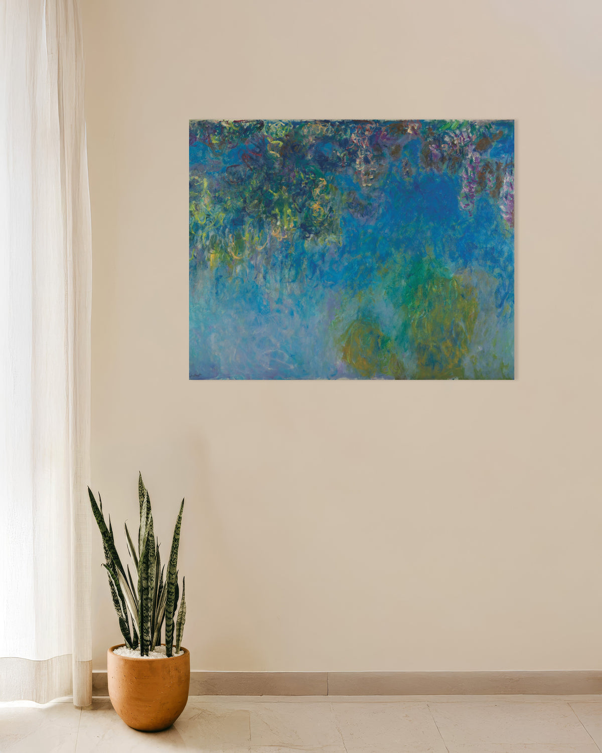 Poster Blåregn (ca 1925) av Claude Monet