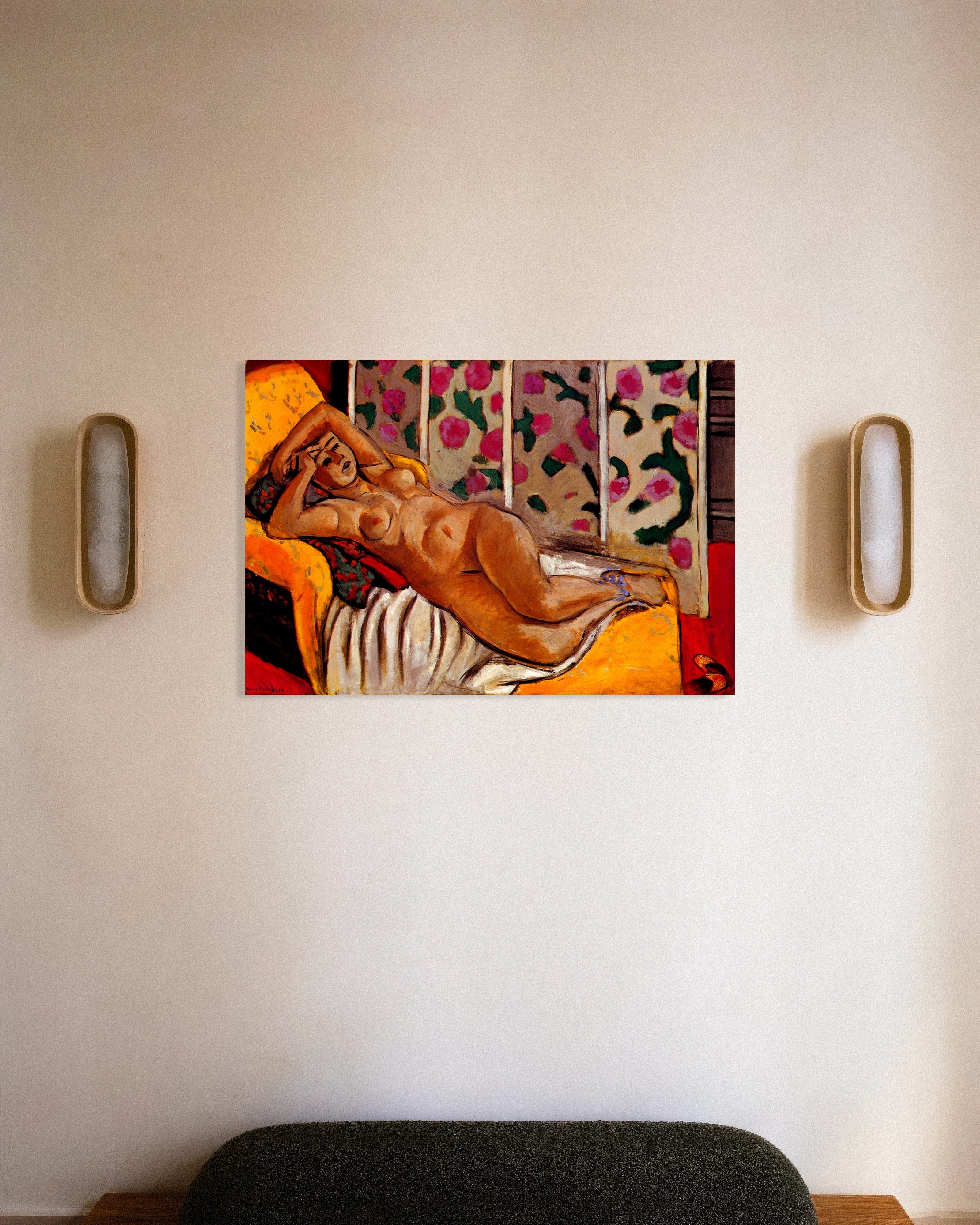 Poster of Yellow odalisque (1926) by Henri Matisse