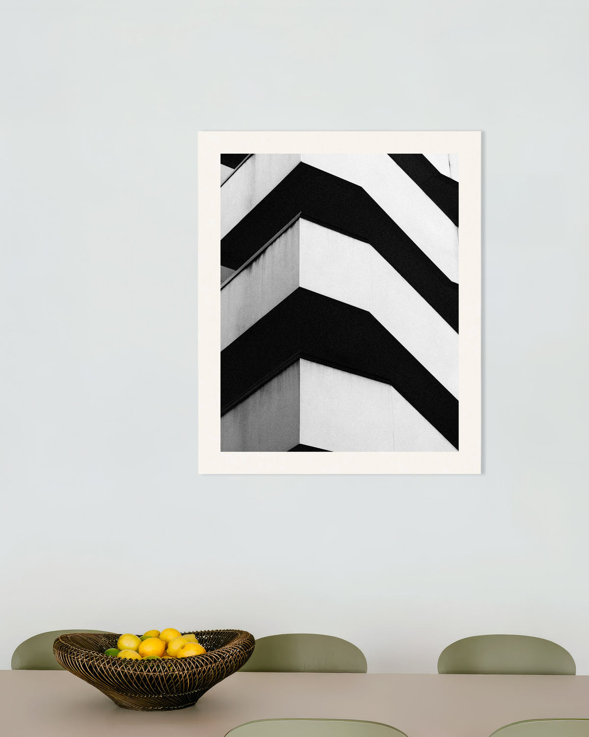 Poster ”Zigzagformade betongbalkonger”