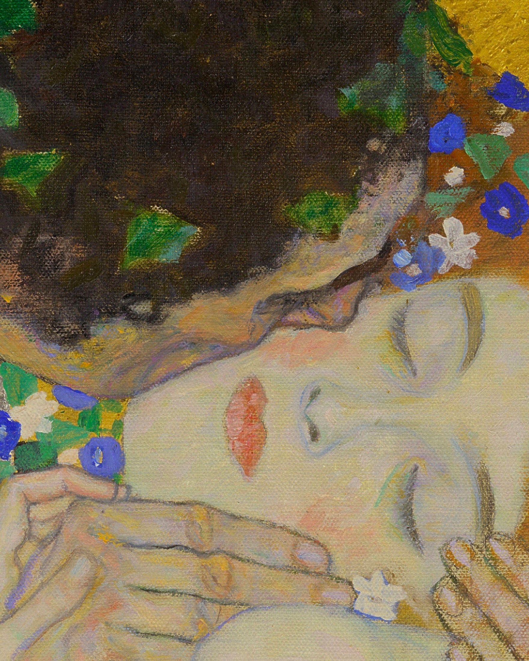 Gustav Klimt - Kyssen - Tryck