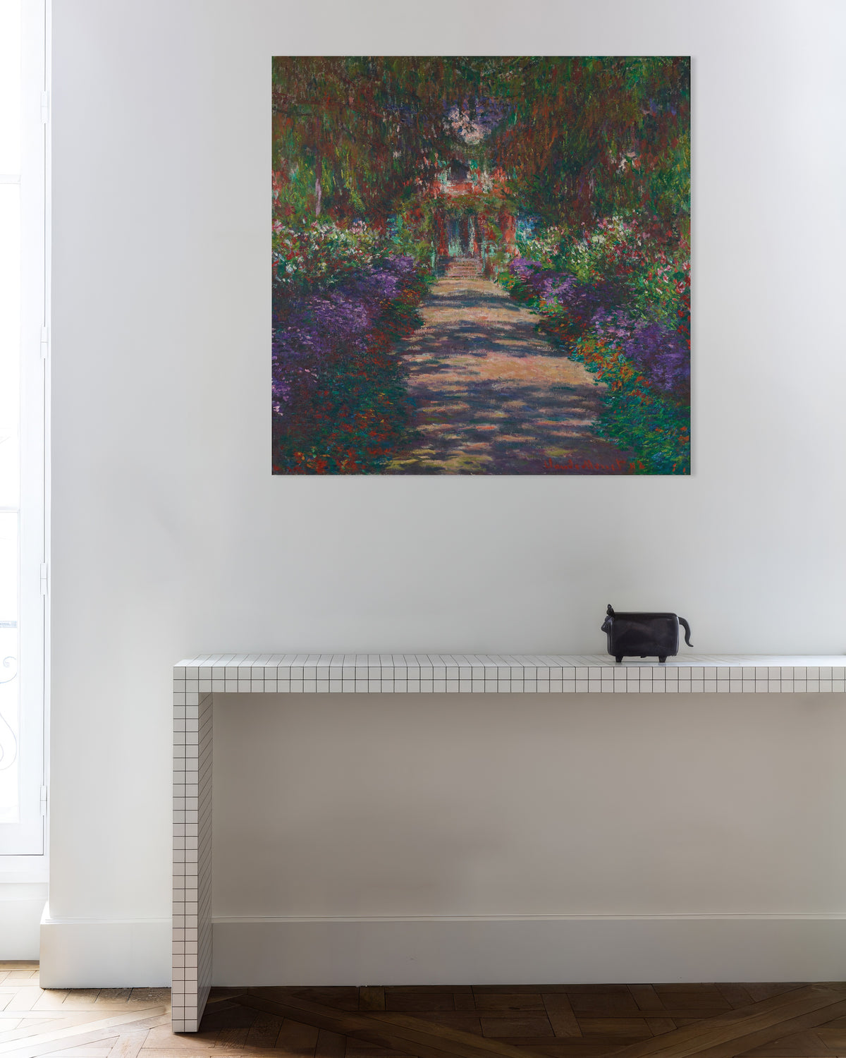 Poster En allé i Monets trädgård i Giverny (1902) av Claude Monet