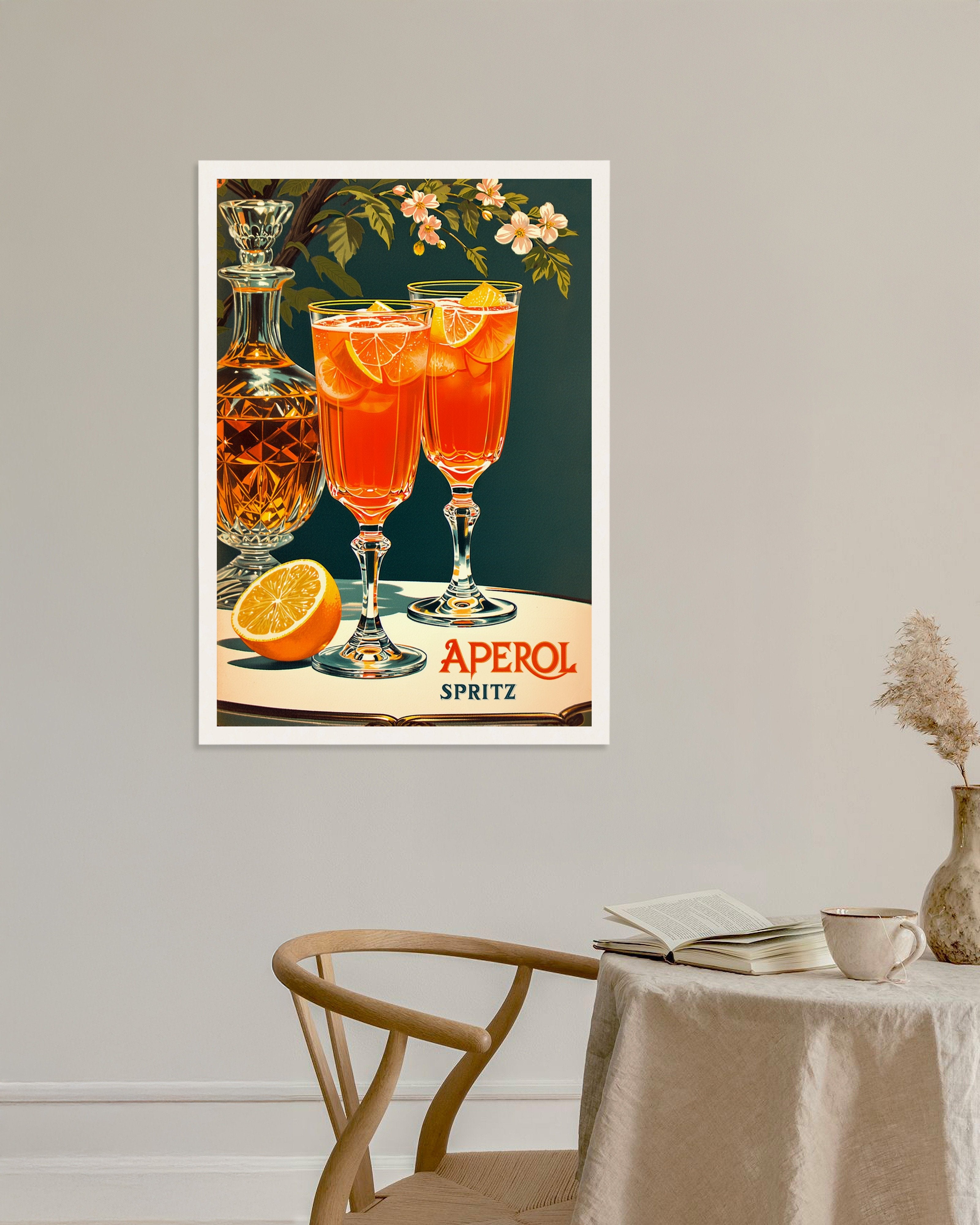Poster of Aperol Spritz, vintage poster