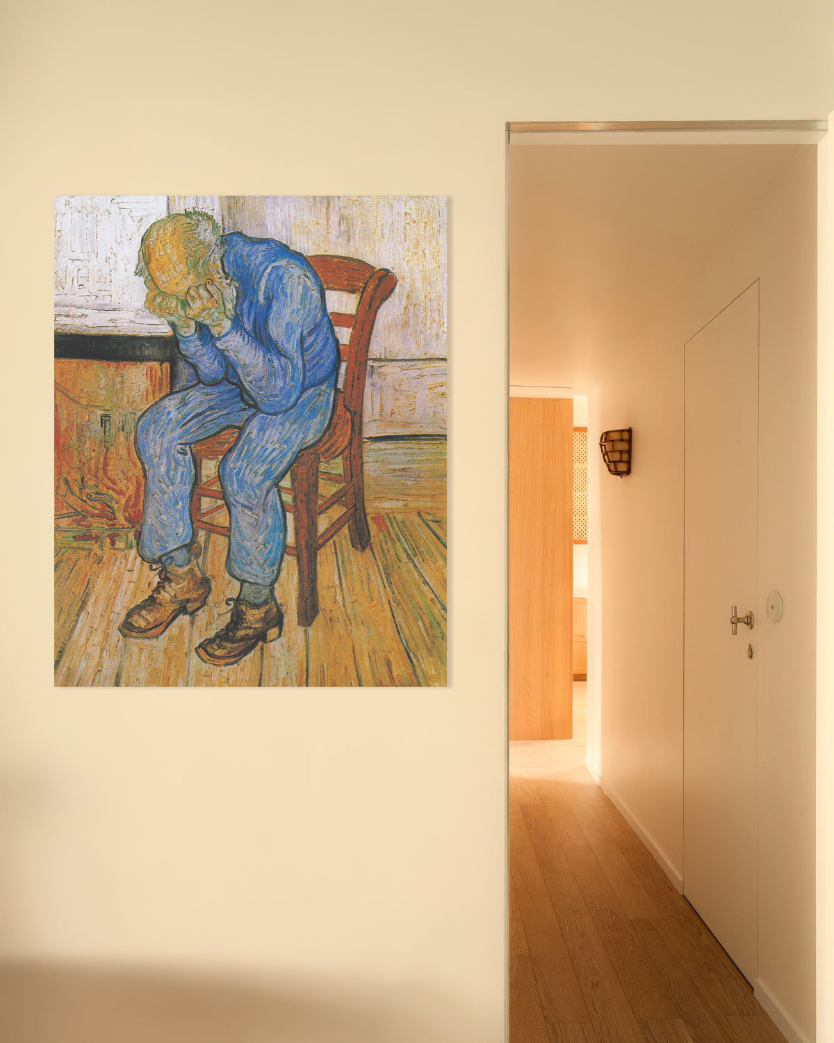 Poster av Vid evighetens port (1890) av Vincent van Gogh