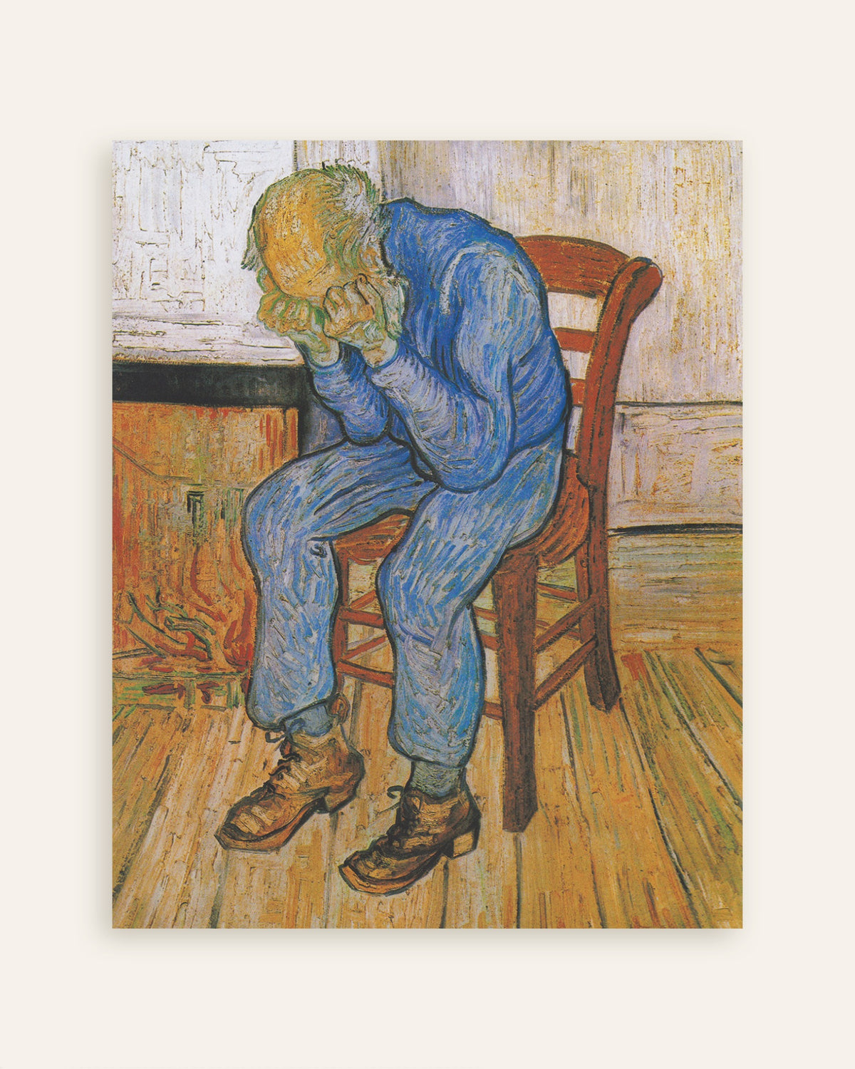 Poster av Vid evighetens port (1890) av Vincent van Gogh, miniatyr