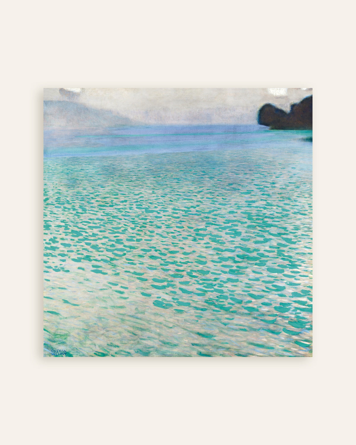 Poster Attersee (1900) av Gustav Klimt, miniatyr