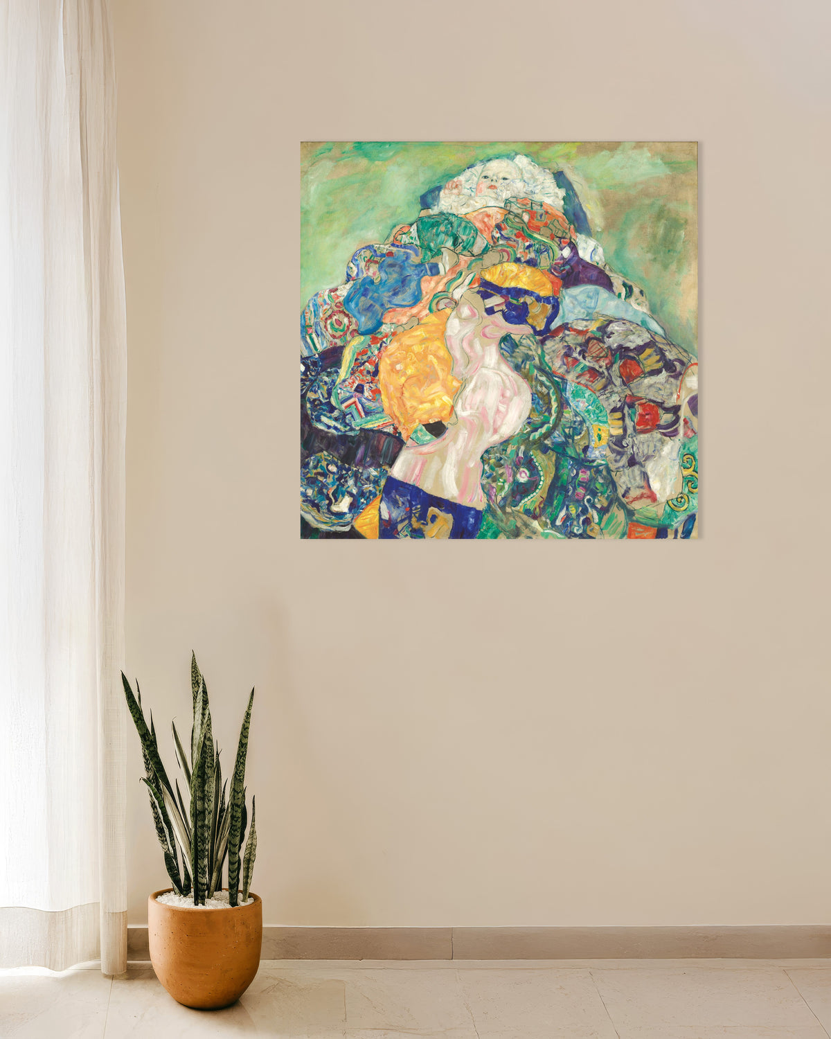 Poster Bebis (Vagga) (1917–1918) av Gustav Klimt