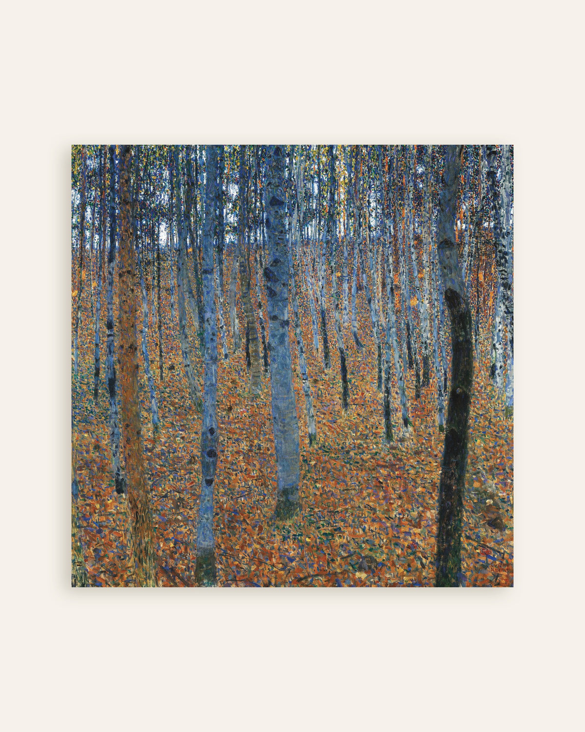 Poster Bokskog I (1902) av Gustav Klimt, miniatyr
