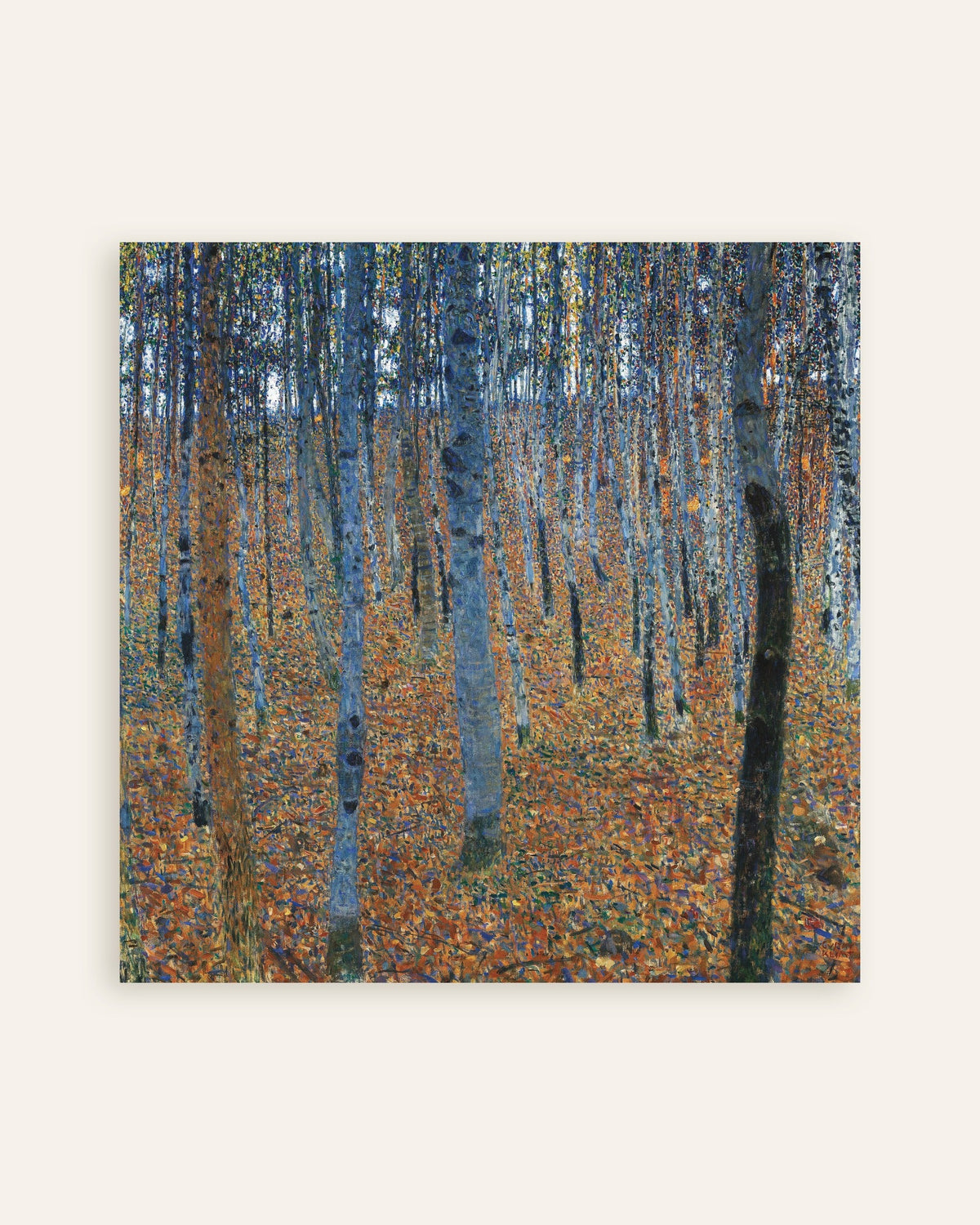 Poster Bokskog I (1902) av Gustav Klimt, miniatyr