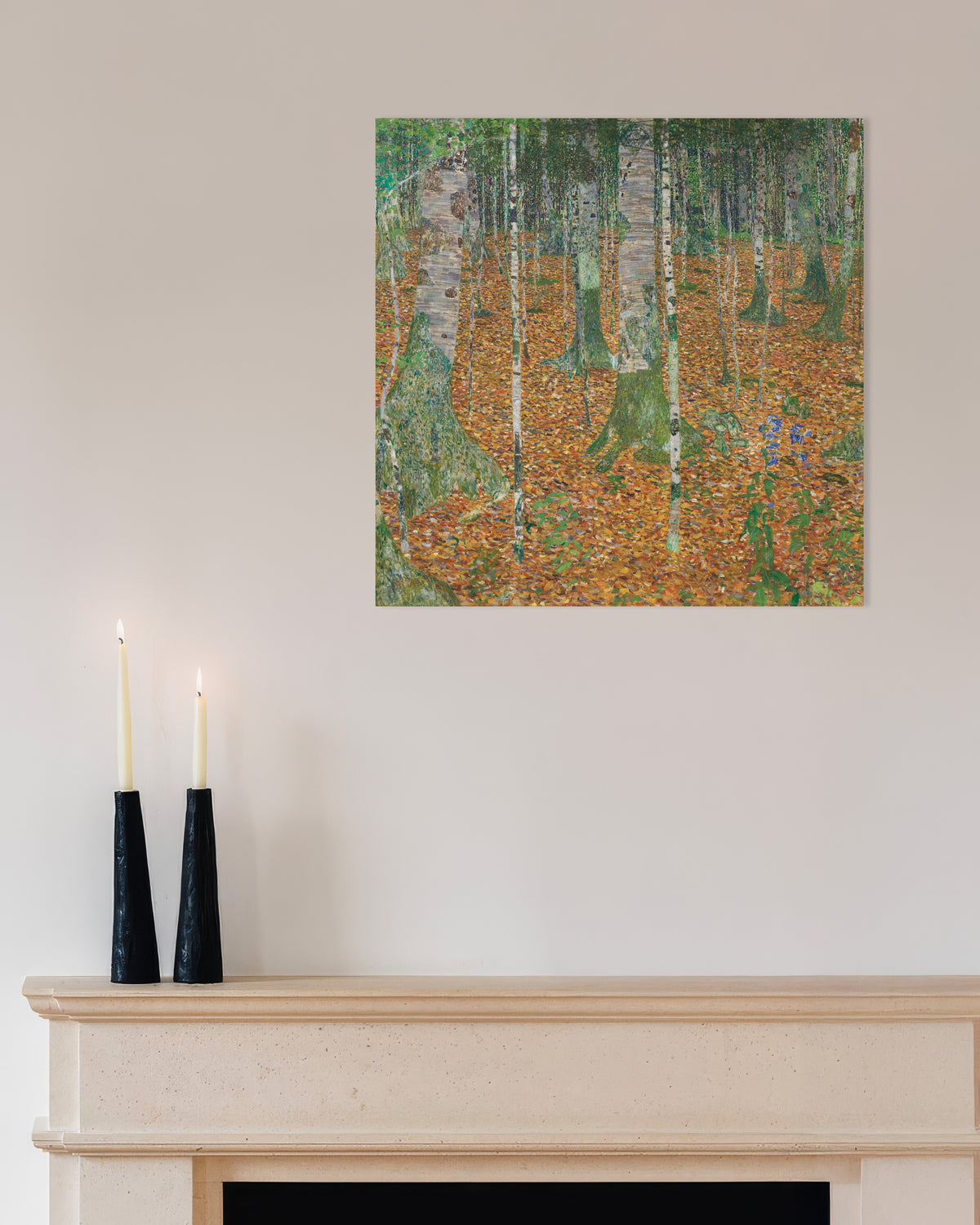 Poster Björkskog (1903) av Gustav Klimt