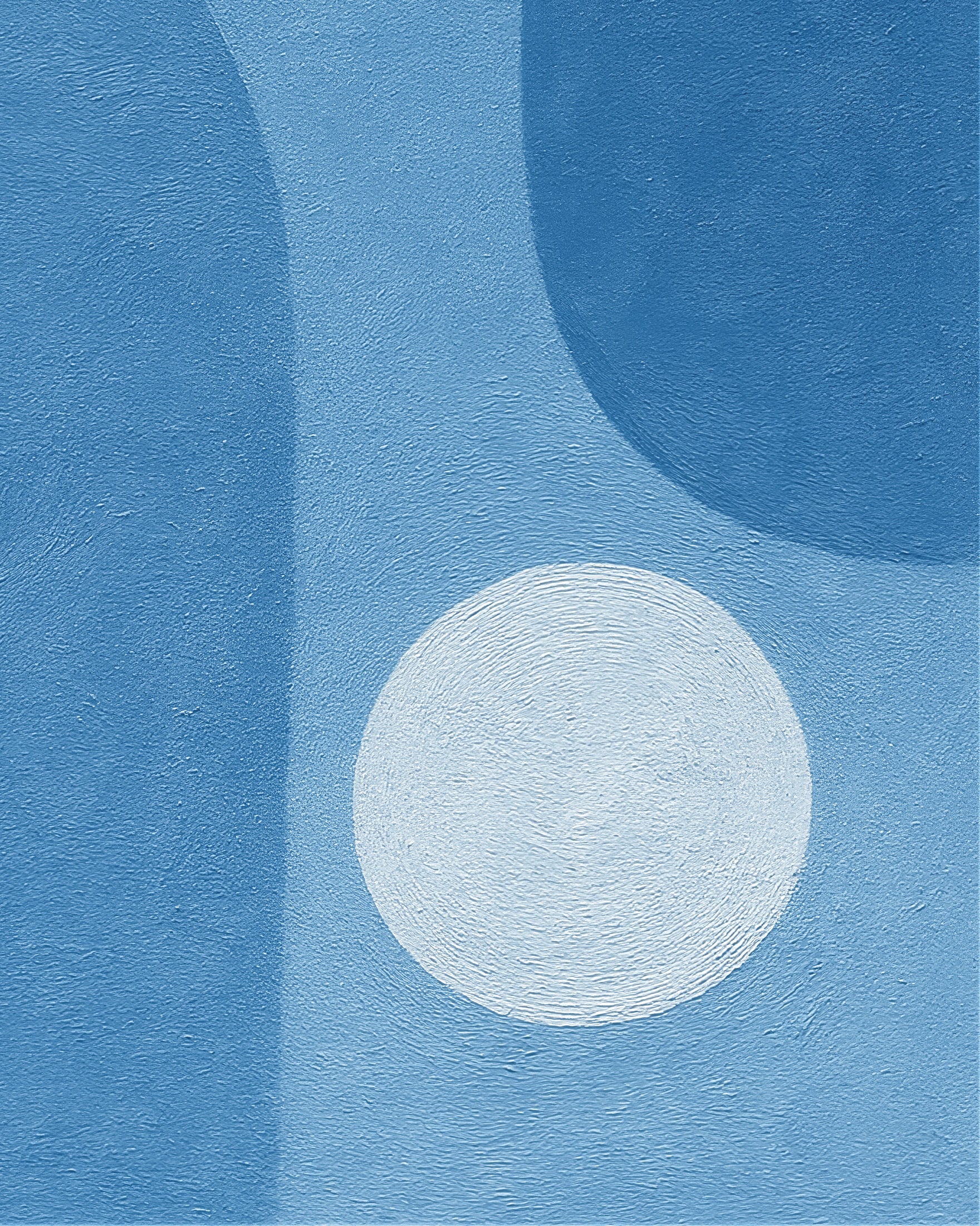 Blue Atmosphere – abstrakta blå former poster