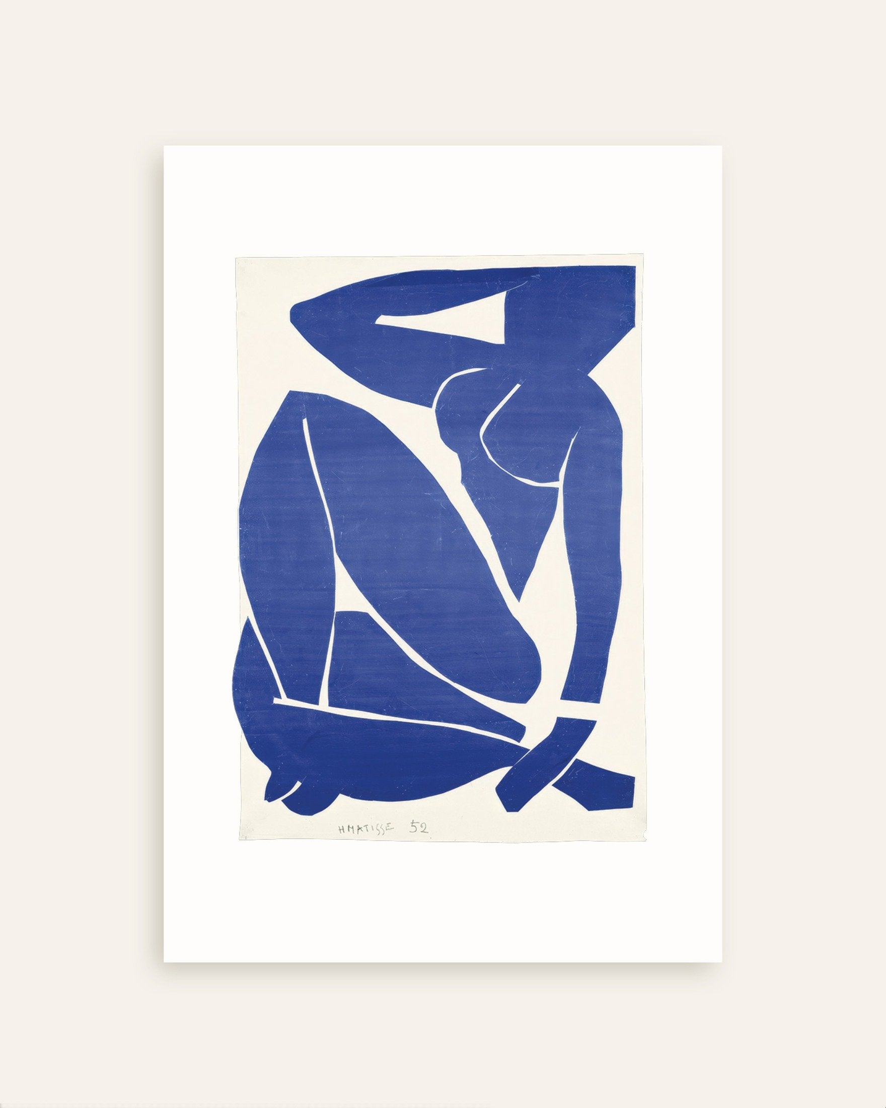 Poster of Blue Nude III (1952) by Henri Matisse - Poster, thumbnail
