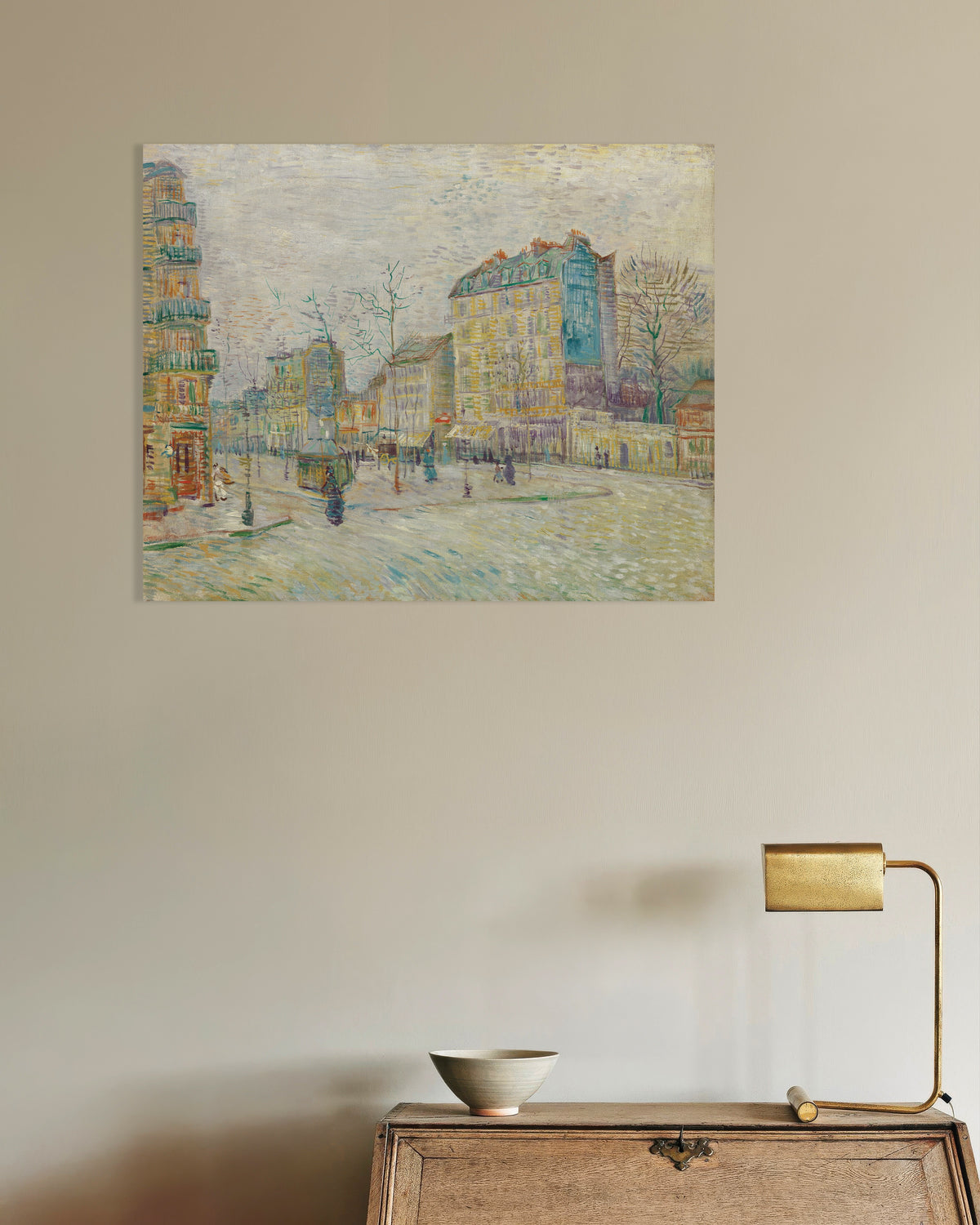 Poster med Boulevard de Clichy (1887) av Vincent van Gogh