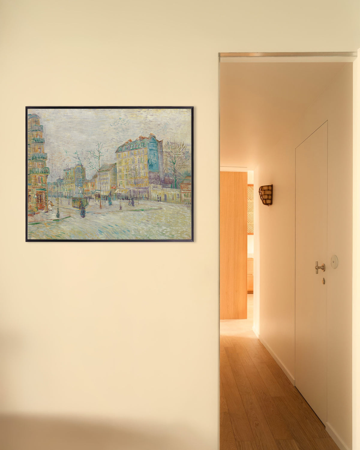 Poster med Boulevard de Clichy (1887) av Vincent van Gogh, med metallram