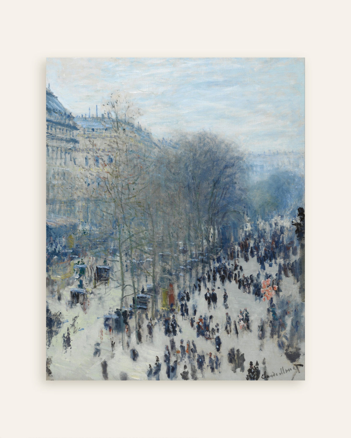 Poster Boulevard des Capucines (1873–1874) av Claude Monet, miniatyr