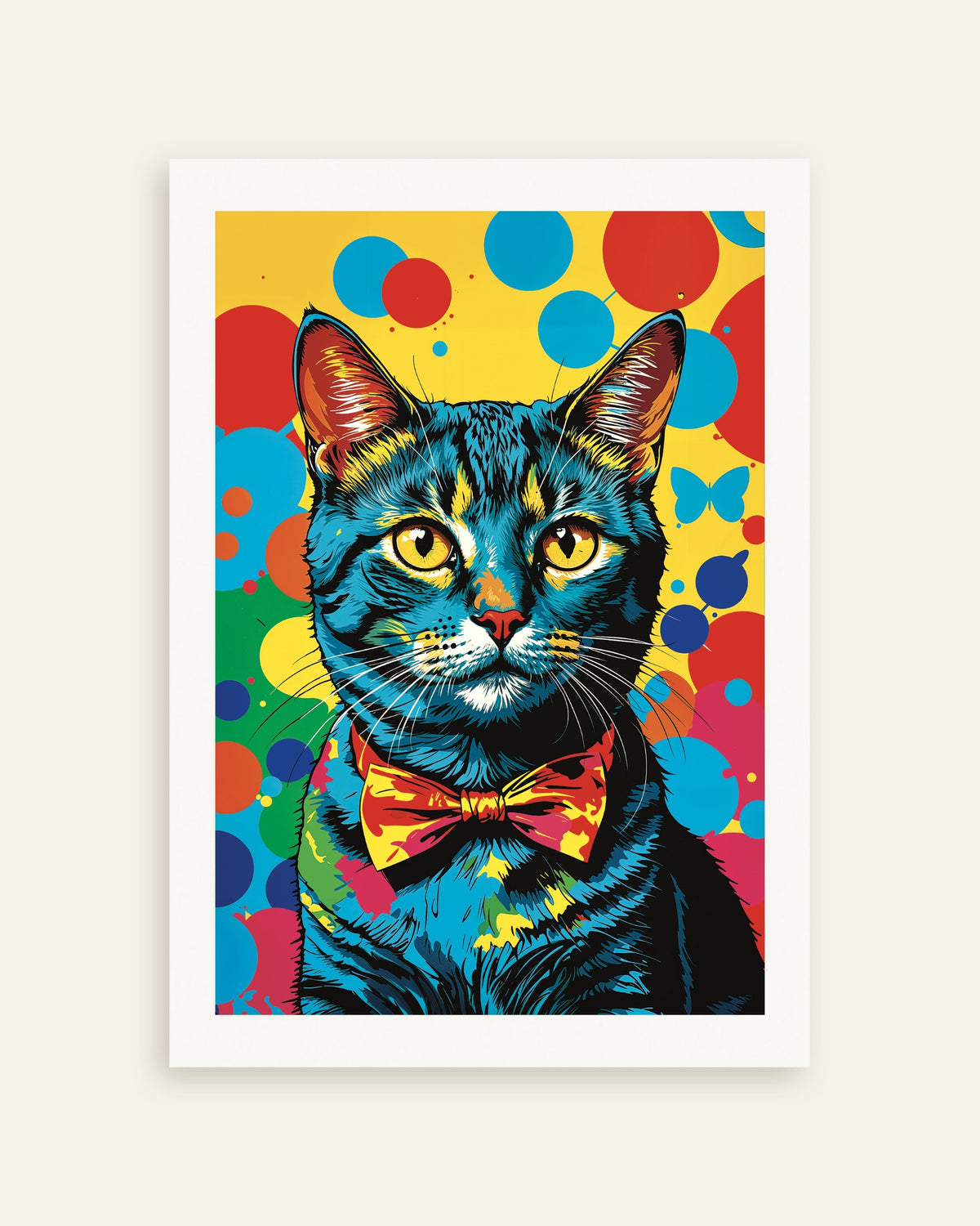 Poster av Färgglad kattposter, miniatyr