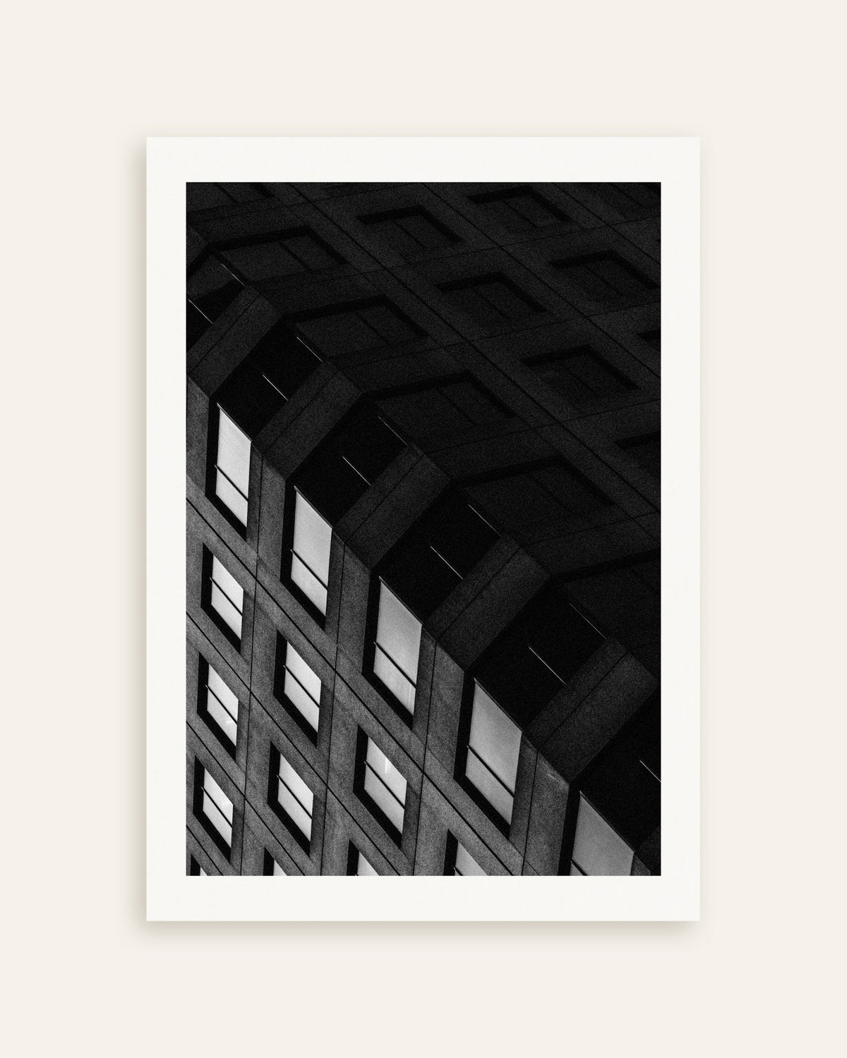Poster ”Betongrutnät om natten”, miniatyr