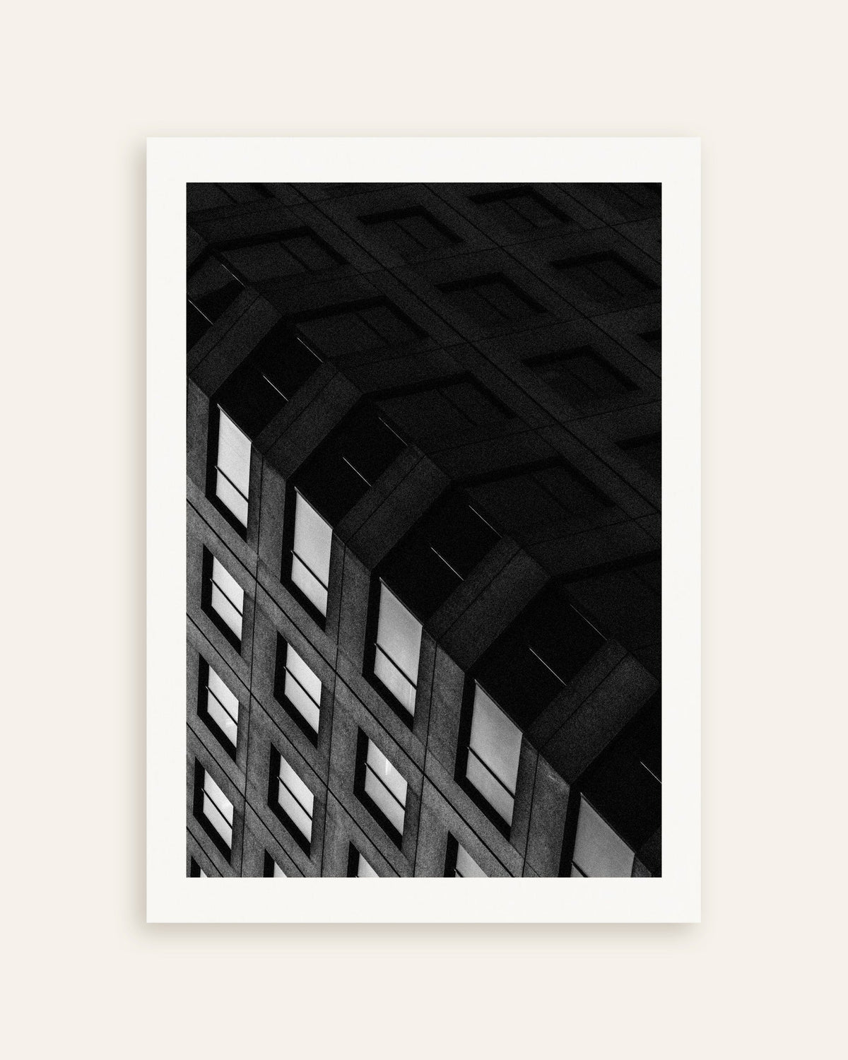 Poster ”Betongrutnät om natten”, miniatyr