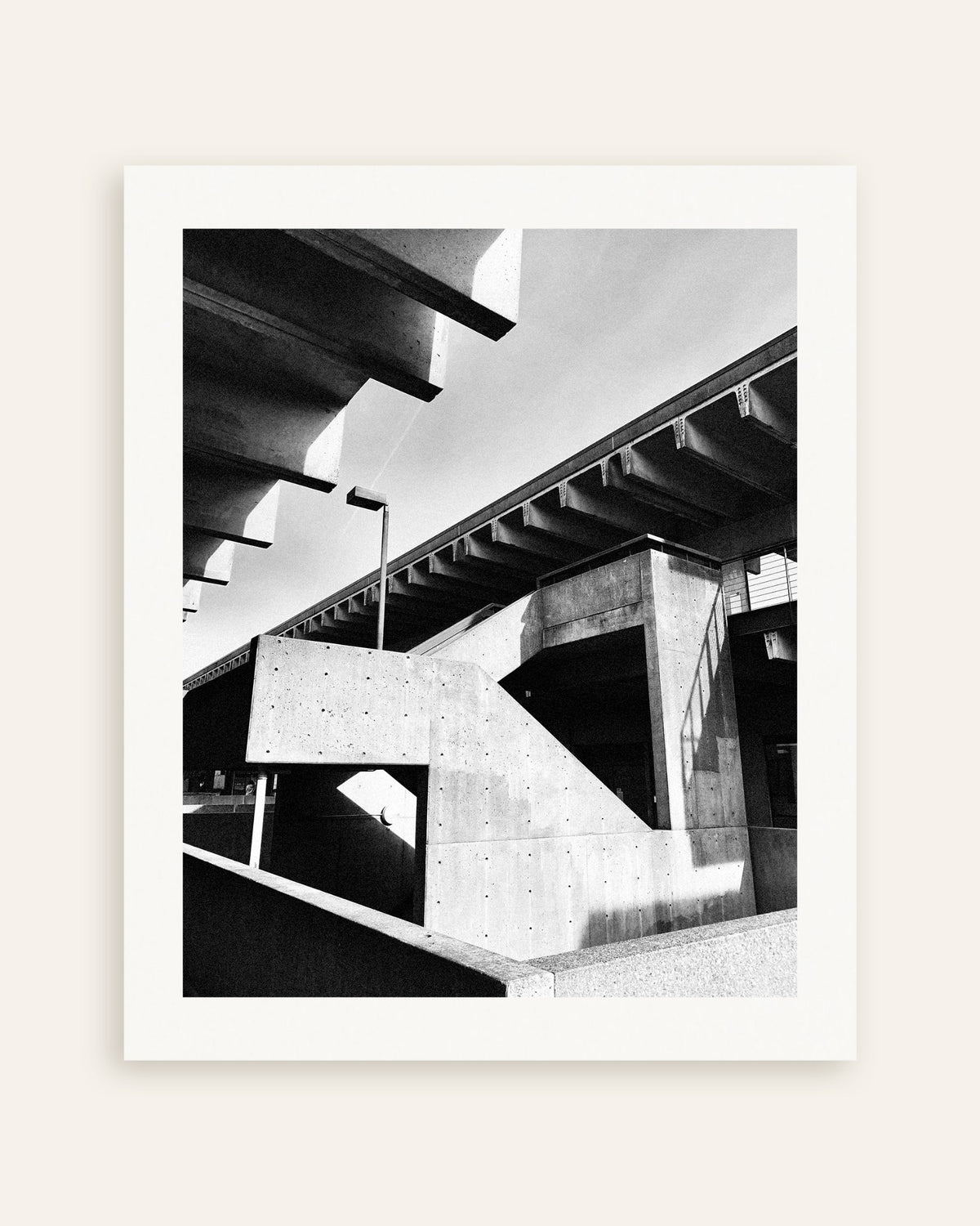 Poster ”Betongtrappor i solljus”, miniatyr