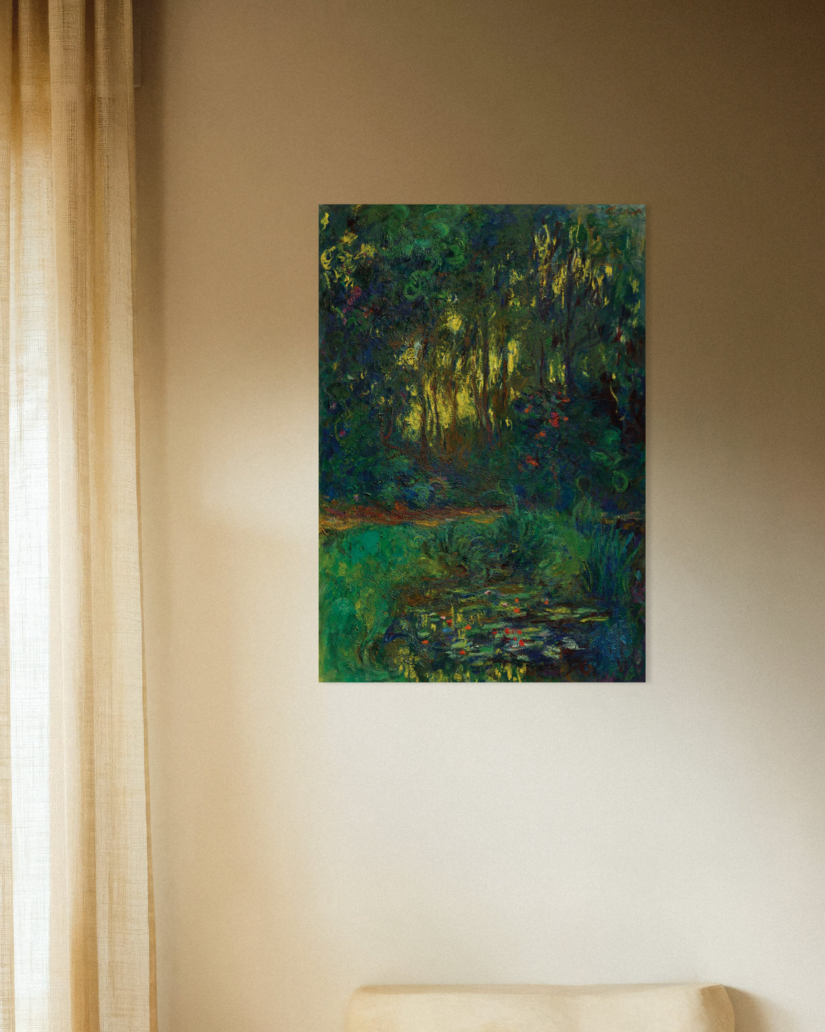 Poster Hörn av näckrosdammen (1918–1919) av Claude Monet