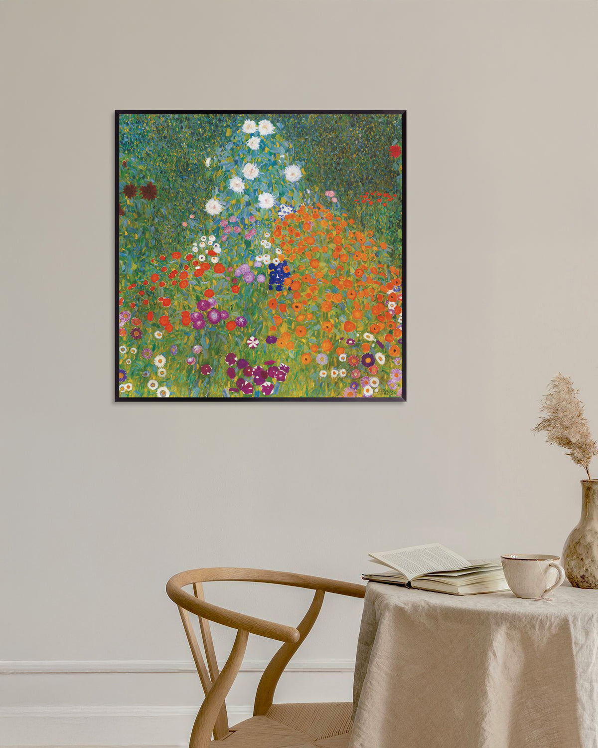 Poster Bondeträdgård (1905–1907) av Gustav Klimt med metallram