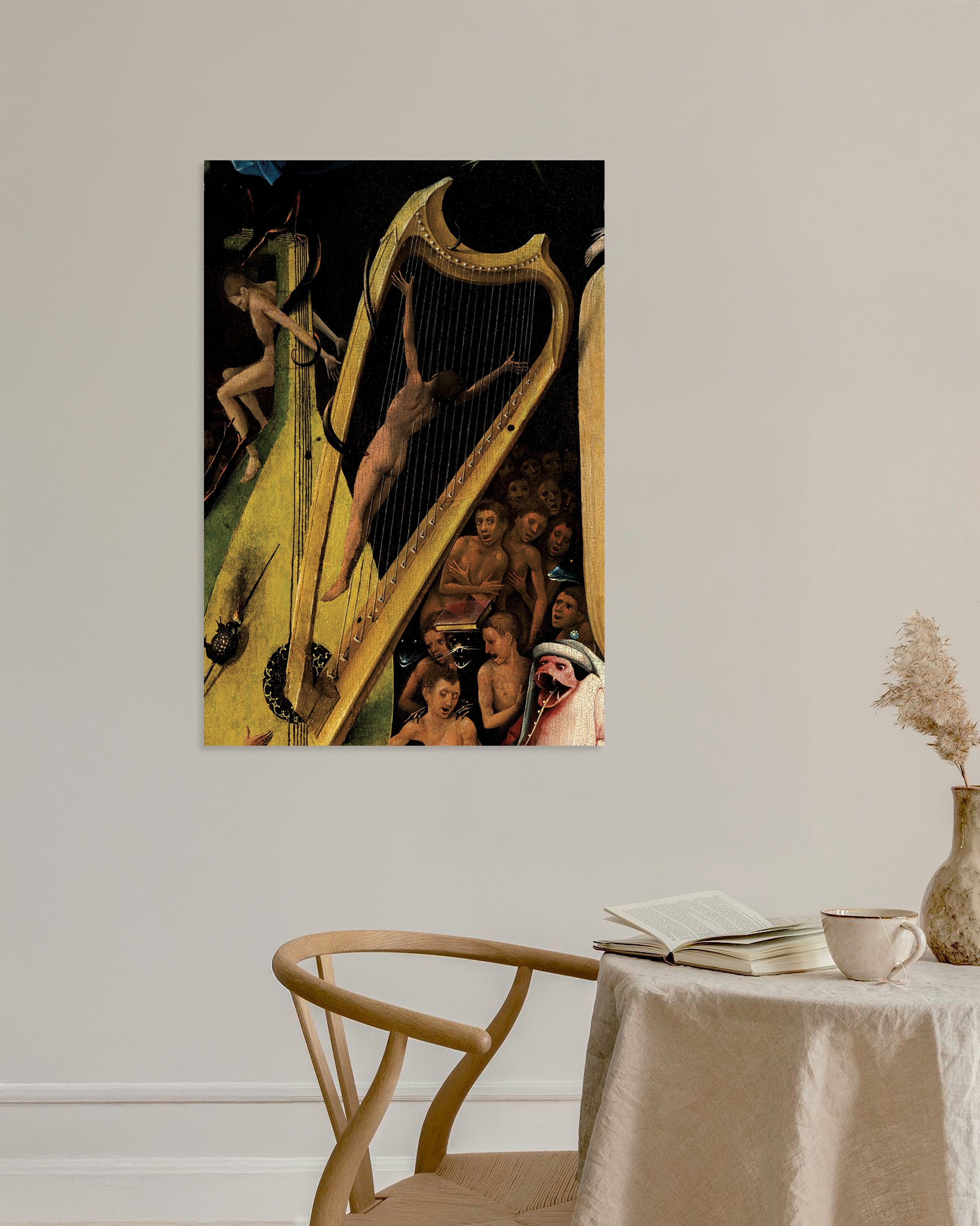 Poster of Detail from The Garden of Earthly Delights: the musical instruments of hell