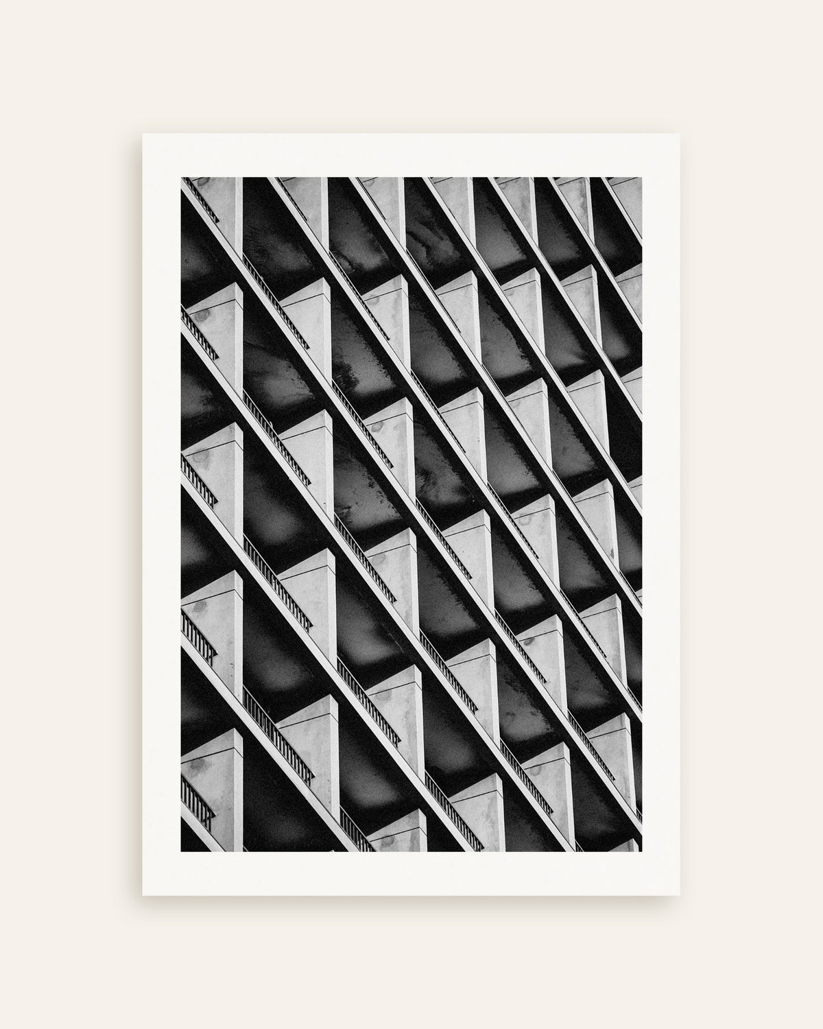 Poster ”Balkongernas diagonala rytm”, miniatyr