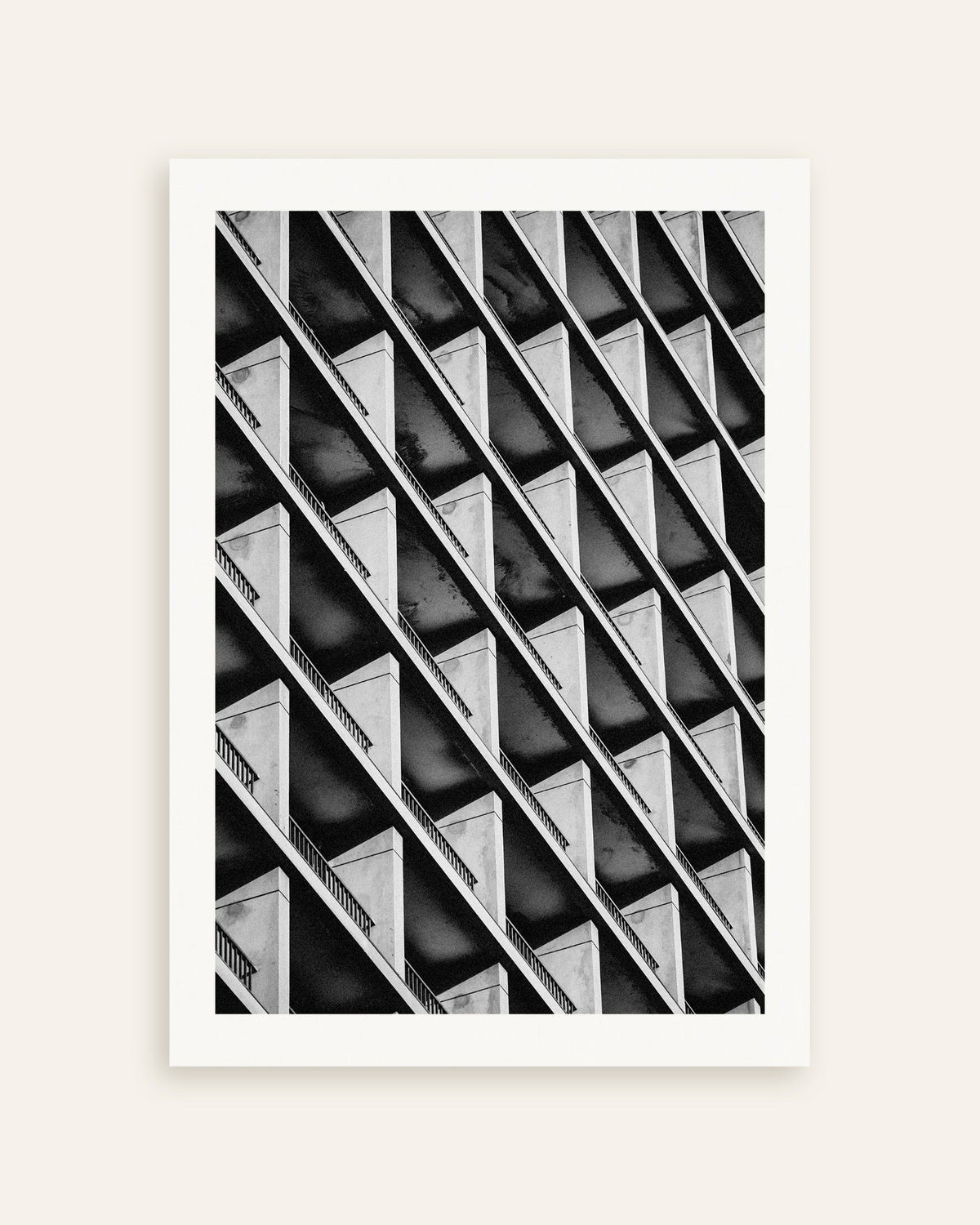 Poster ”Balkongernas diagonala rytm”, miniatyr