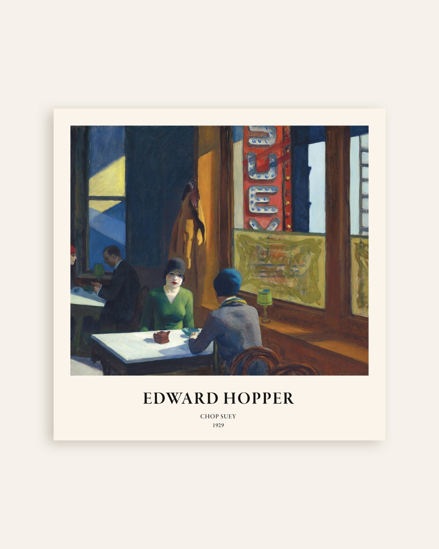 Poster of Edward Hopper Chop Suey art print, thumbnail