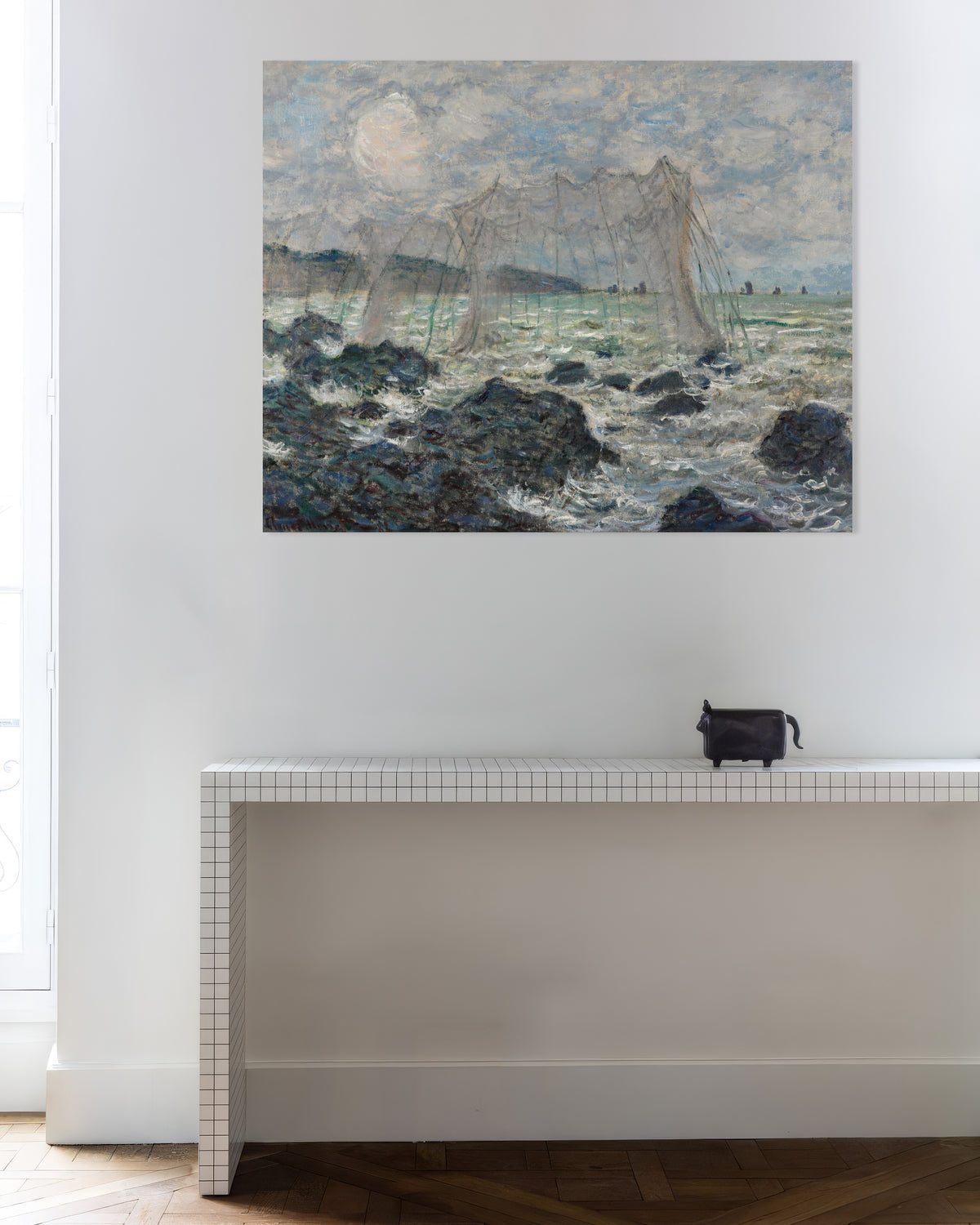 Poster Fisknät vid Pourville (1882) av Claude Monet