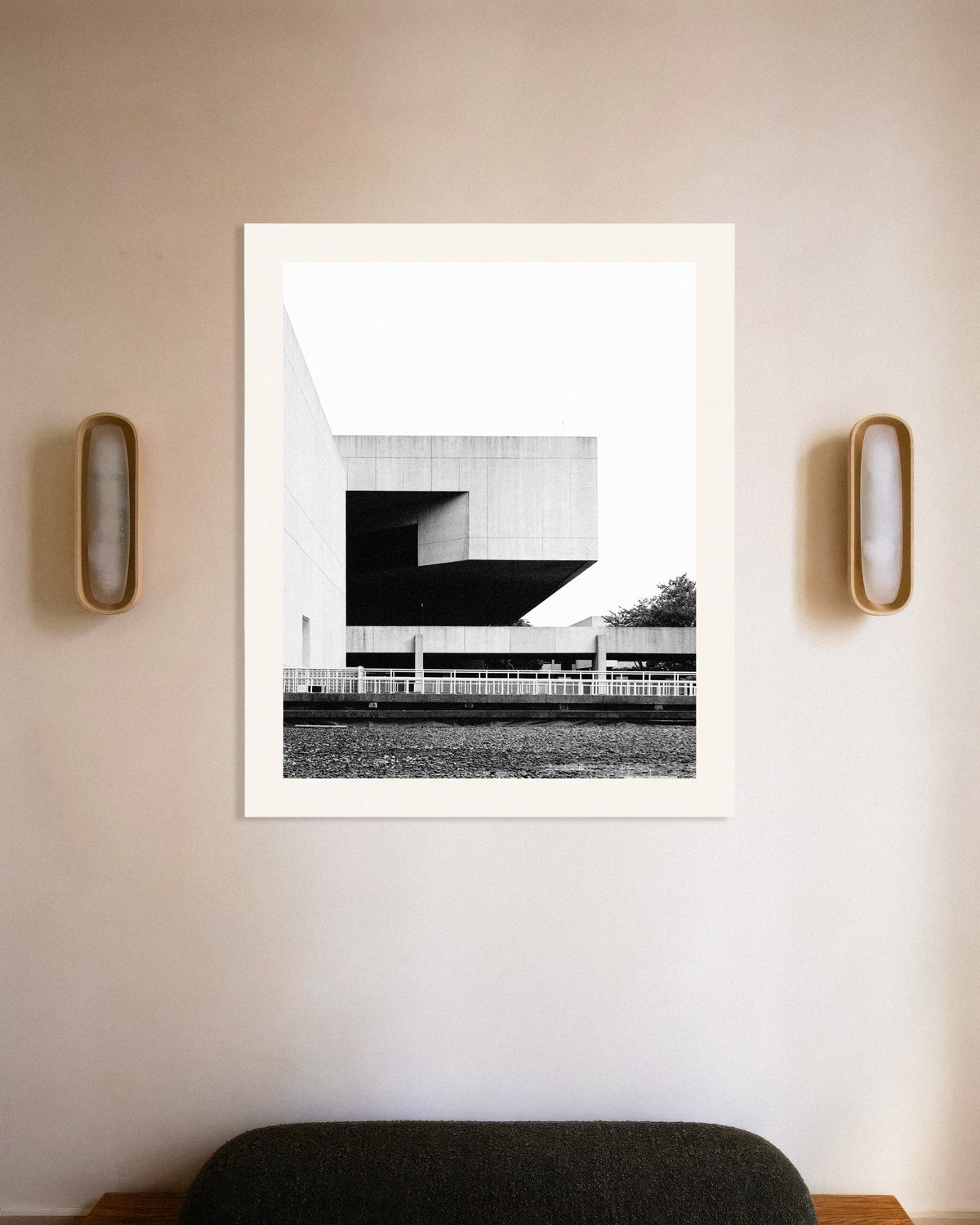 Poster ”Flytande betongblock”