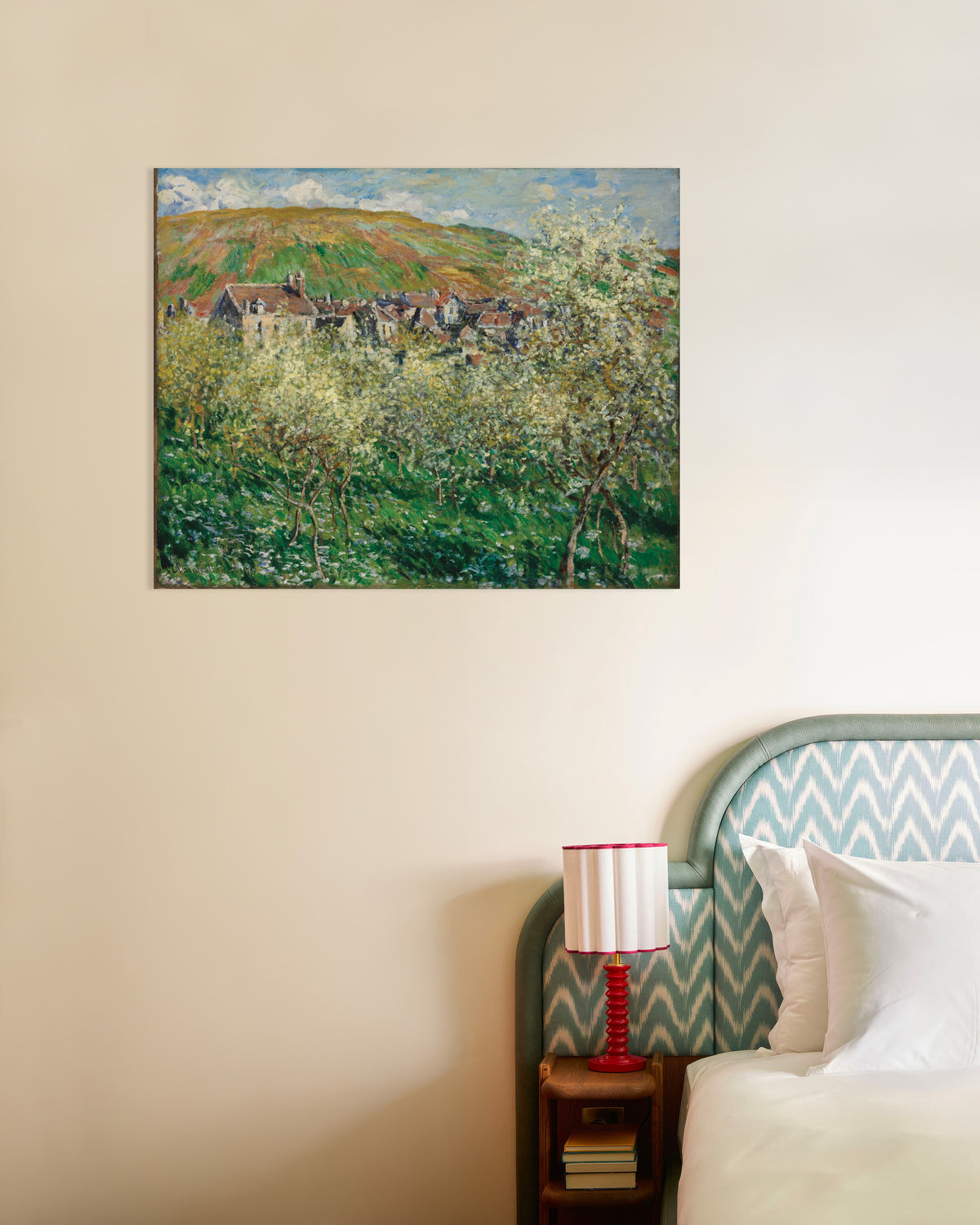 Poster Blommande plommonträd (1879) av Claude Monet