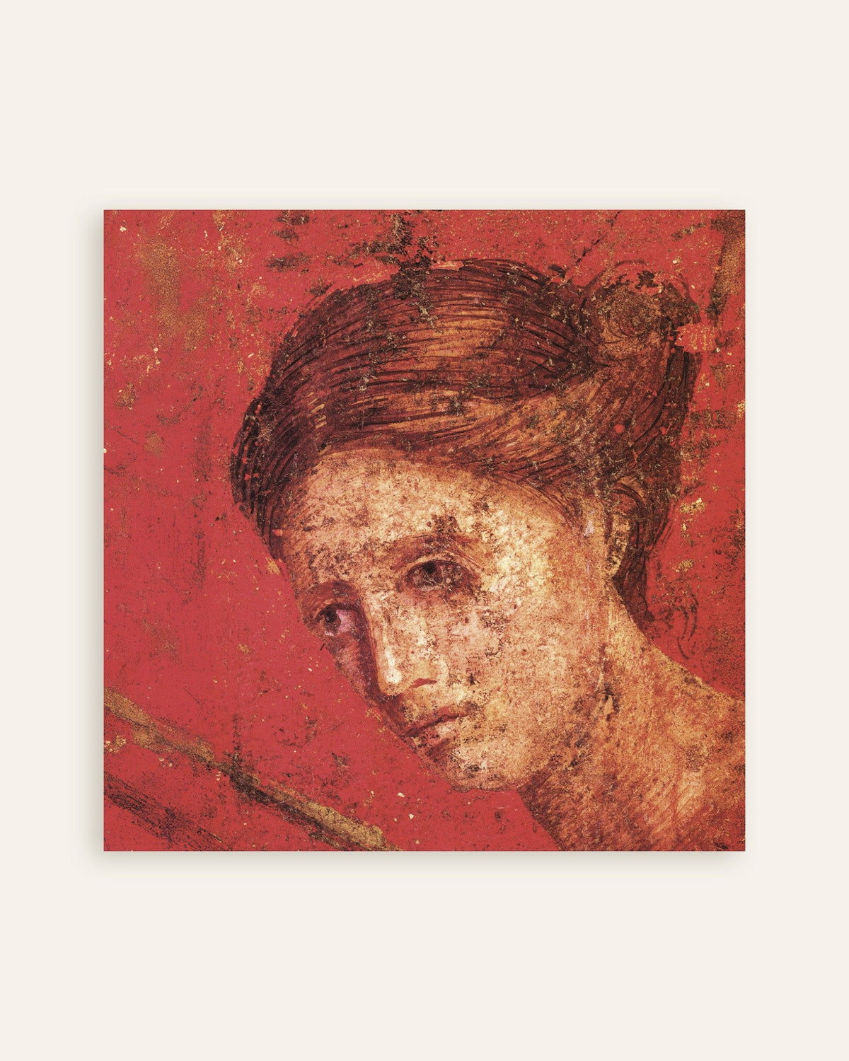 Poster med freskdetalj från Mysterievillan i Pompeji