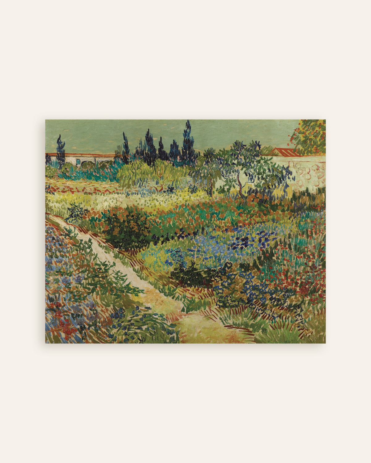 Poster med Trädgård i Arles (1888) av Vincent van Gogh, miniatyr