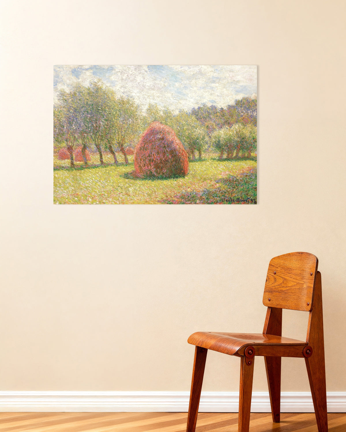 Poster Höstackar i Giverny (1893) av Claude Monet