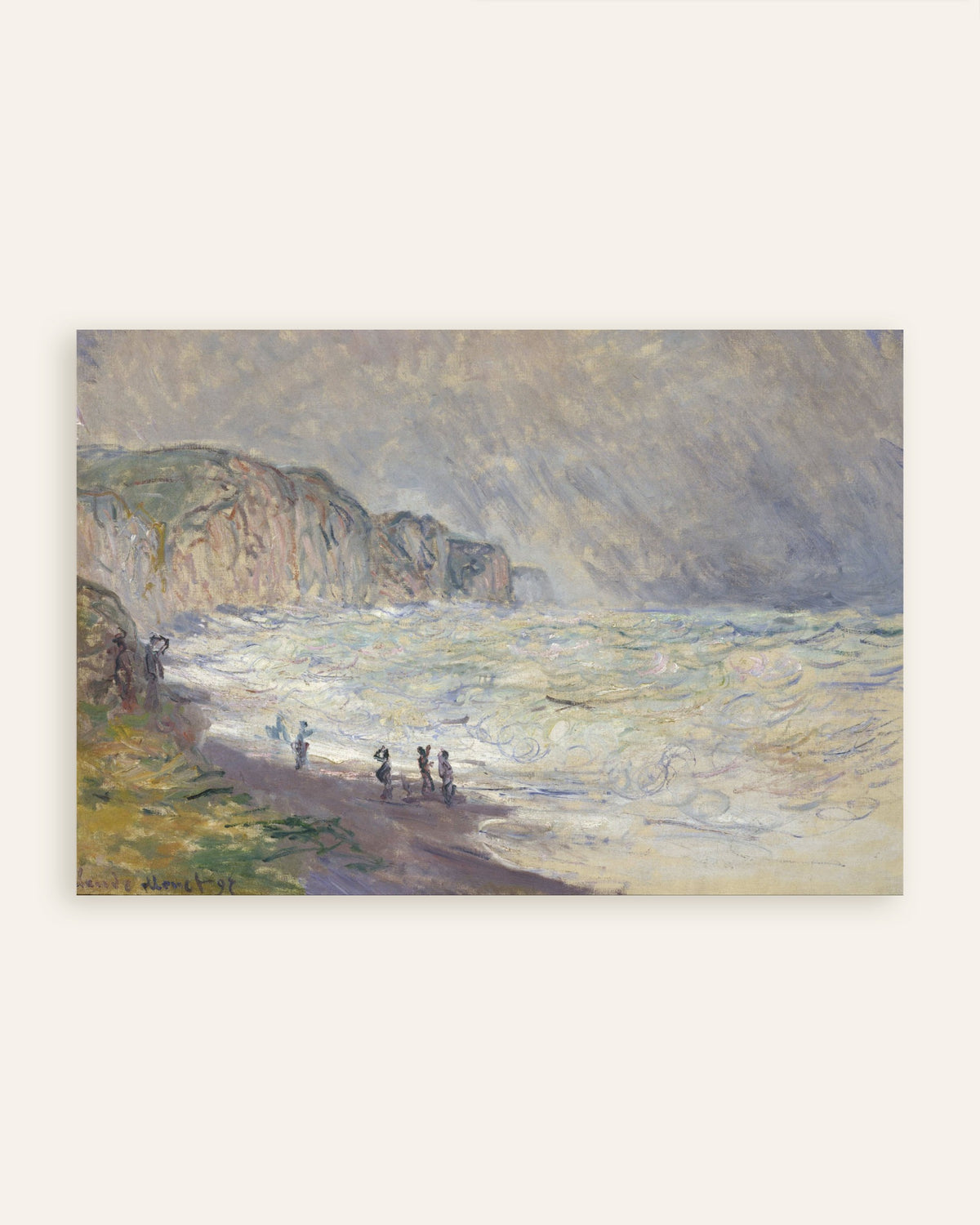 Poster Grov sjö vid Pourville (1897) av Claude Monet, miniatyr