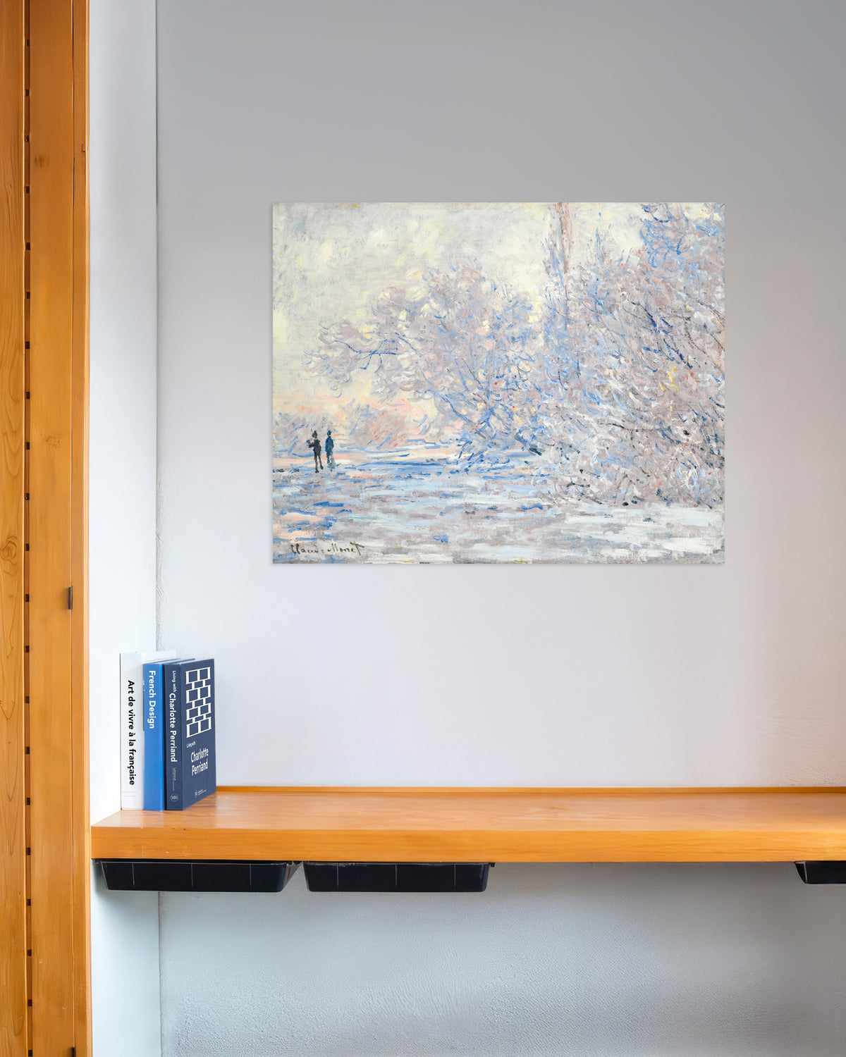 Poster Rimfrost i Giverny (1885) av Claude Monet