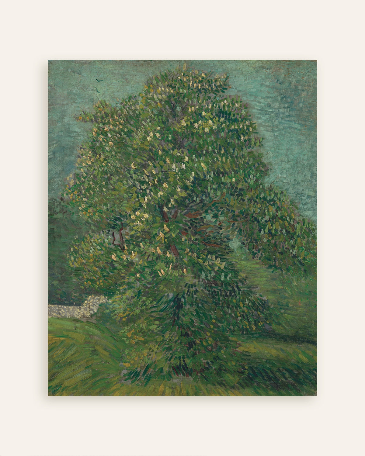 Poster med Hästkastanj i blom (1887) av Vincent van Gogh, miniatyr