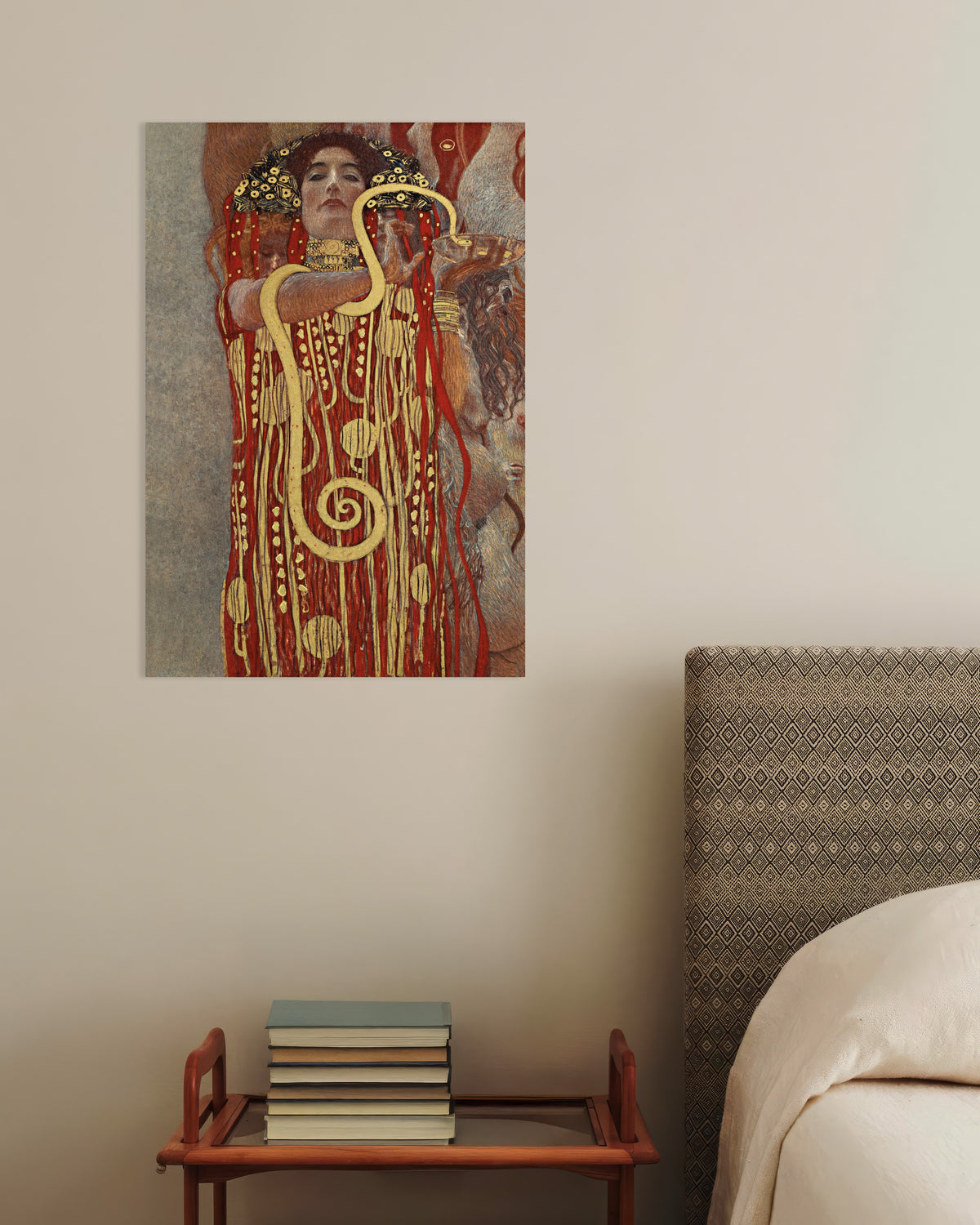 Poster Hygieia, detalj ur Medicinen (1907) av Gustav Klimt